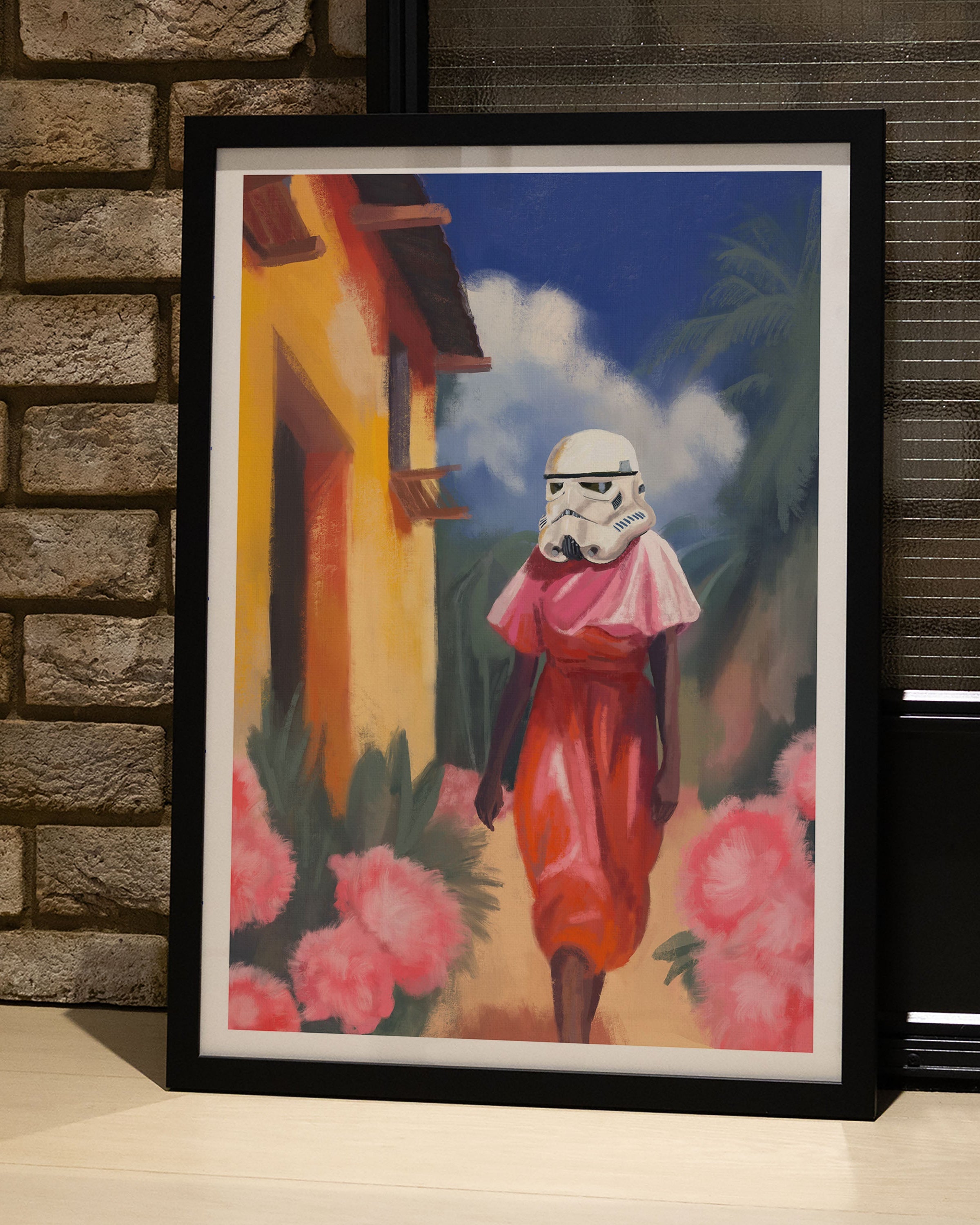 Stormtrooper’s Day Off Poster – FineArt Wandbild, moderne Kunst & Fine Art Print von Spawnd, handgefertigt & Made in Germany