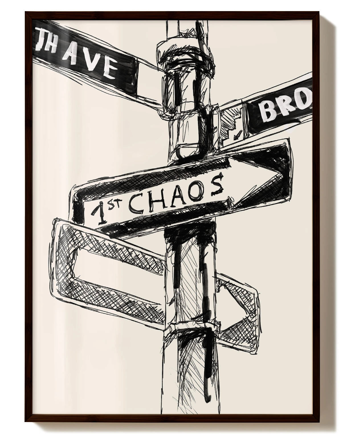 Str. Poster – FineArt Wandbild, moderne Kunst & Fine Art Print von Spawnd, handgefertigt & Made in Germany