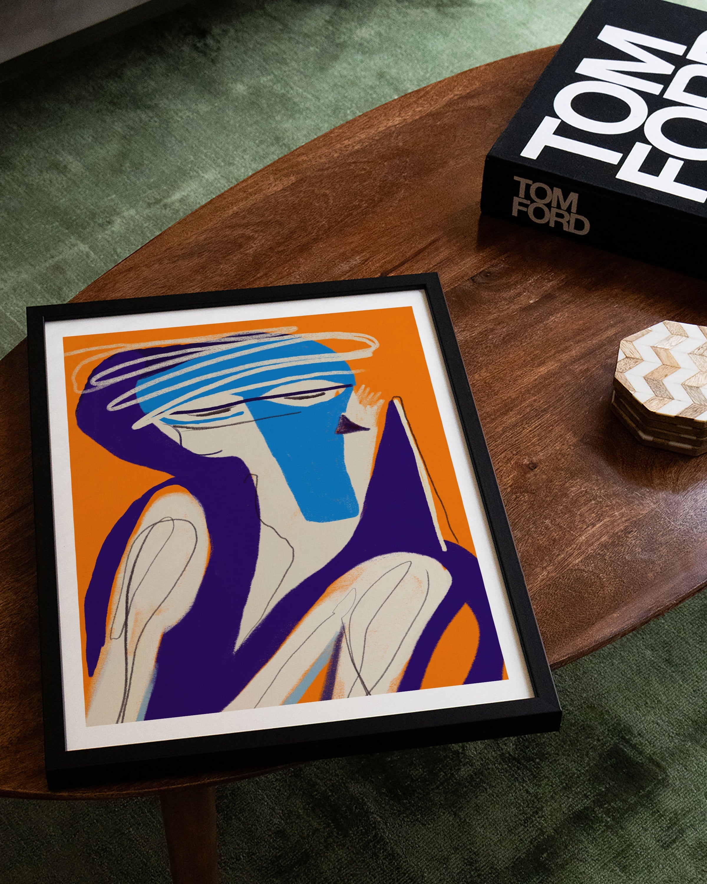 Sunbath Poster – FineArt Wandbild, moderne Kunst & Fine Art Print von Spawnd, handgefertigt & Made in Germany