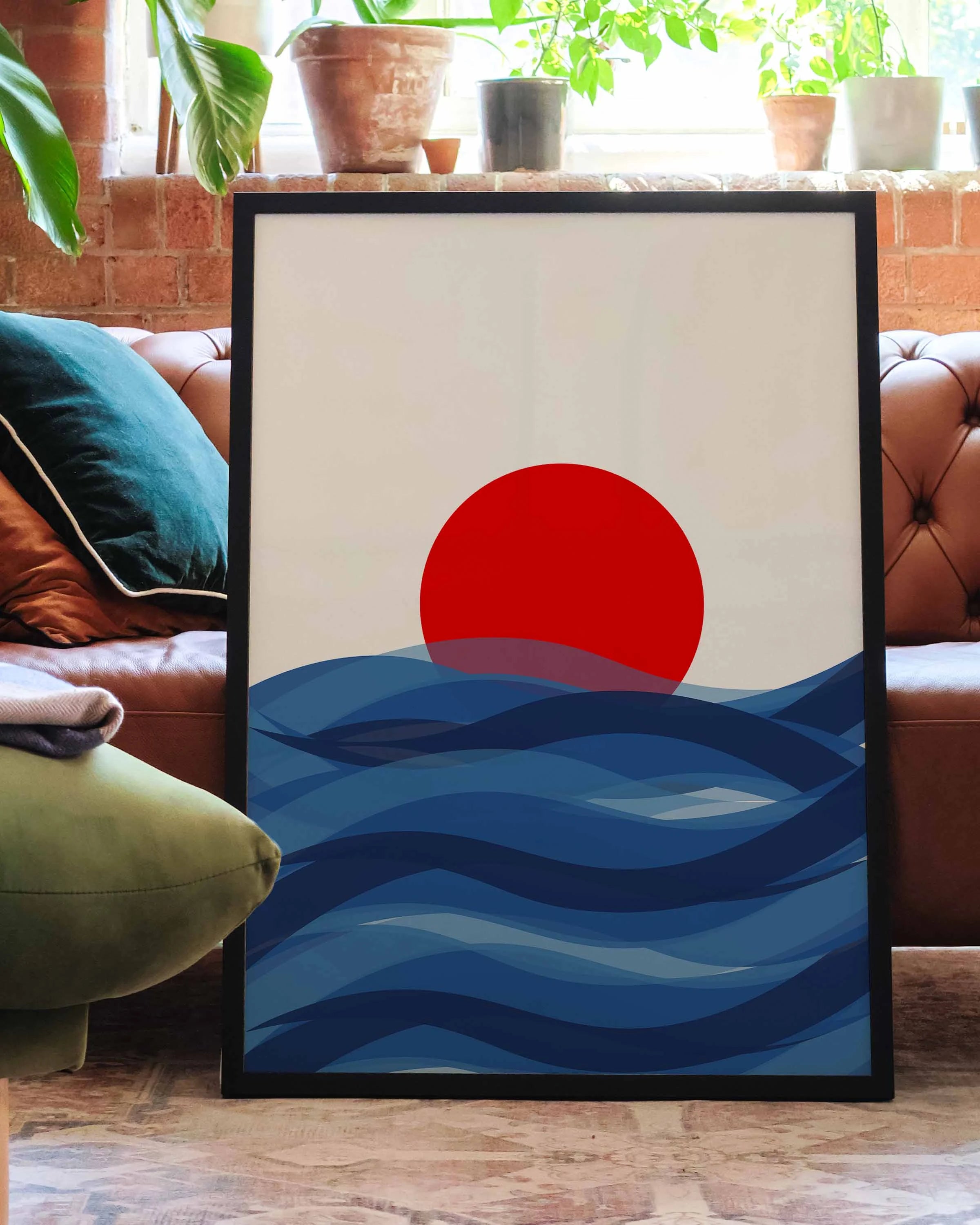 Sunset Poster – FineArt Wandbild, moderne Kunst & Fine Art Print von Spawnd, handgefertigt & Made in Germany