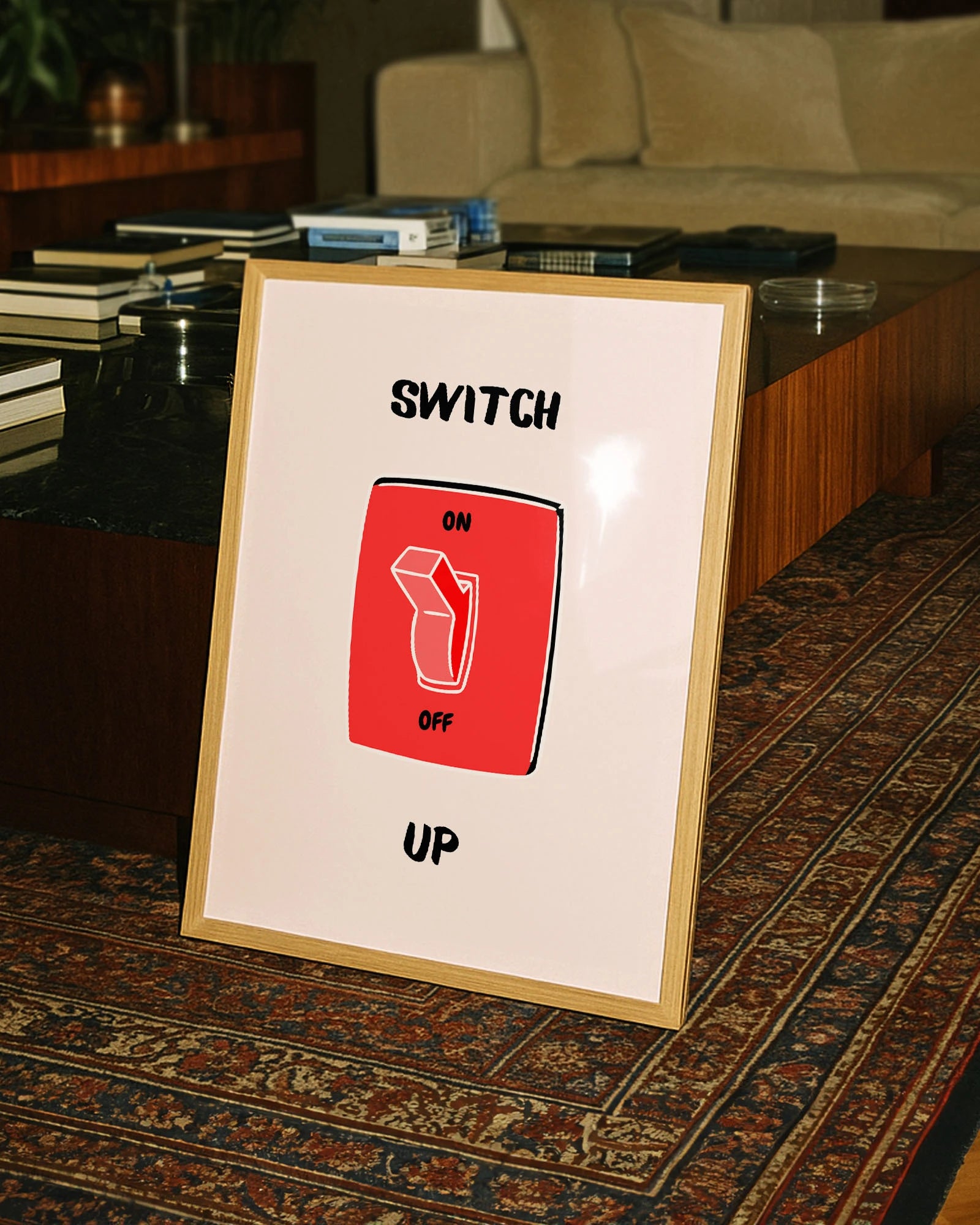 Switch Up Poster – FineArt Wandbild, moderne Kunst & Fine Art Print von Spawnd, handgefertigt & Made in Germany