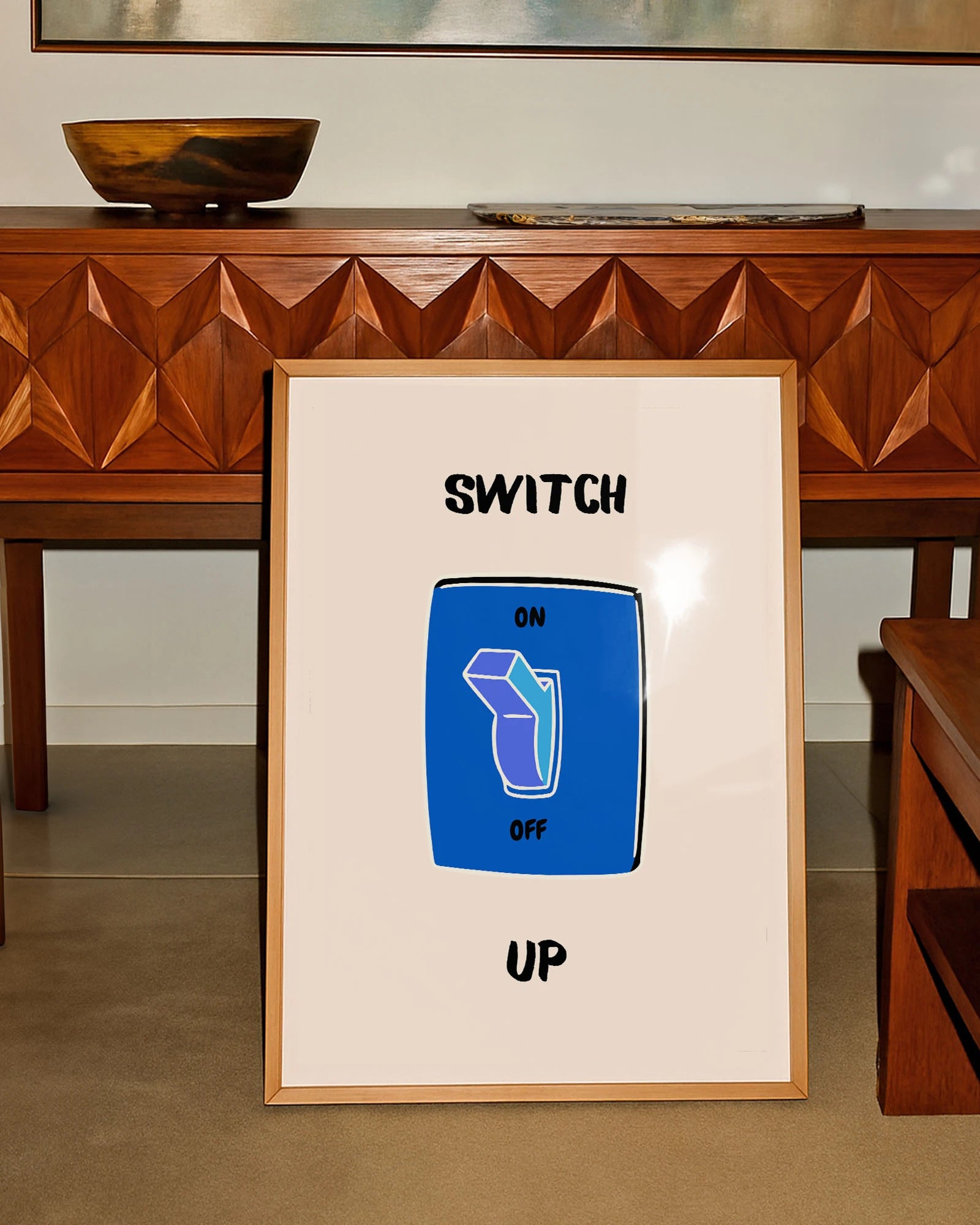 Switch Up Poster – FineArt Wandbild, moderne Kunst & Fine Art Print von Spawnd, handgefertigt & Made in Germany