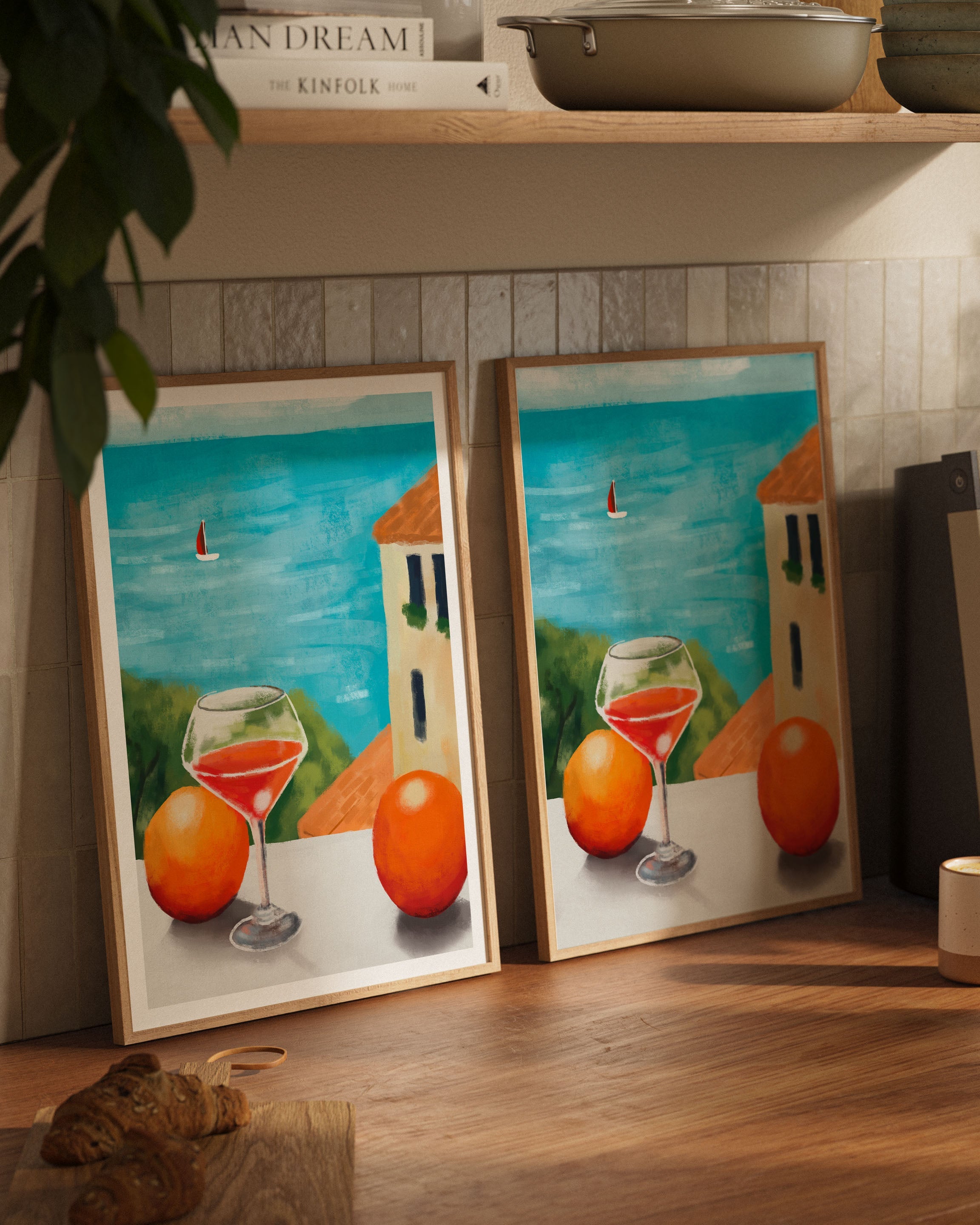 Tarde de Cítricos Poster – FineArt Wandbild, moderne Kunst & Fine Art Print von Spawnd, handgefertigt & Made in Germany