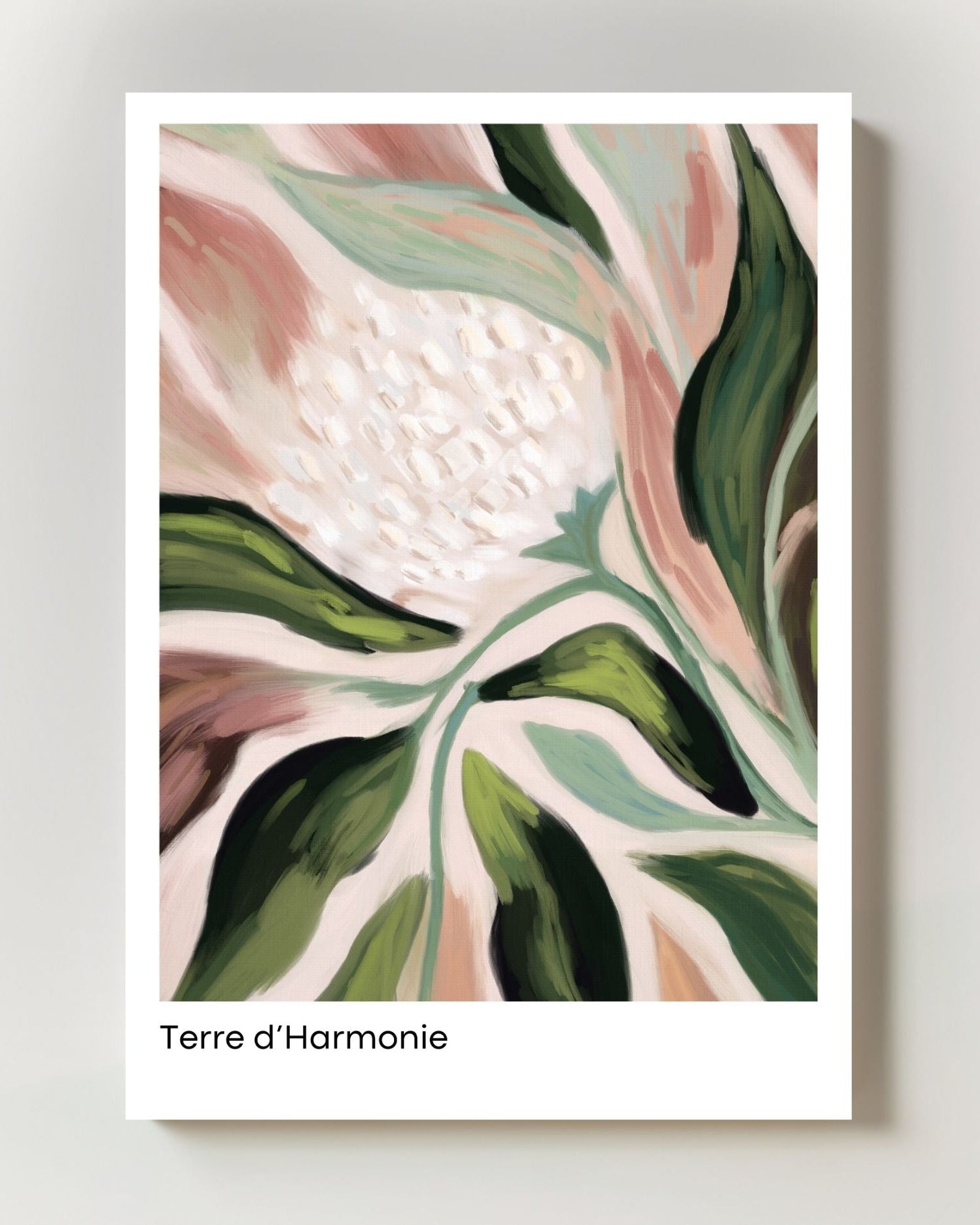Terre d’Harmonie Poster – FineArt Wandbild, moderne Kunst & Fine Art Print von Spawnd, handgefertigt & Made in Germany