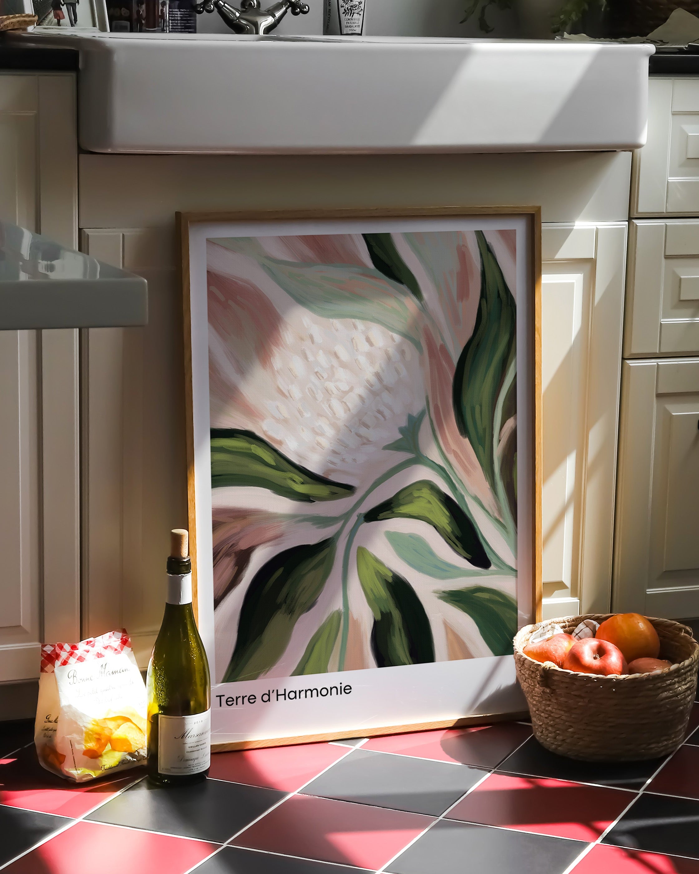 Terre d’Harmonie Poster – FineArt Wandbild, moderne Kunst & Fine Art Print von Spawnd, handgefertigt & Made in Germany