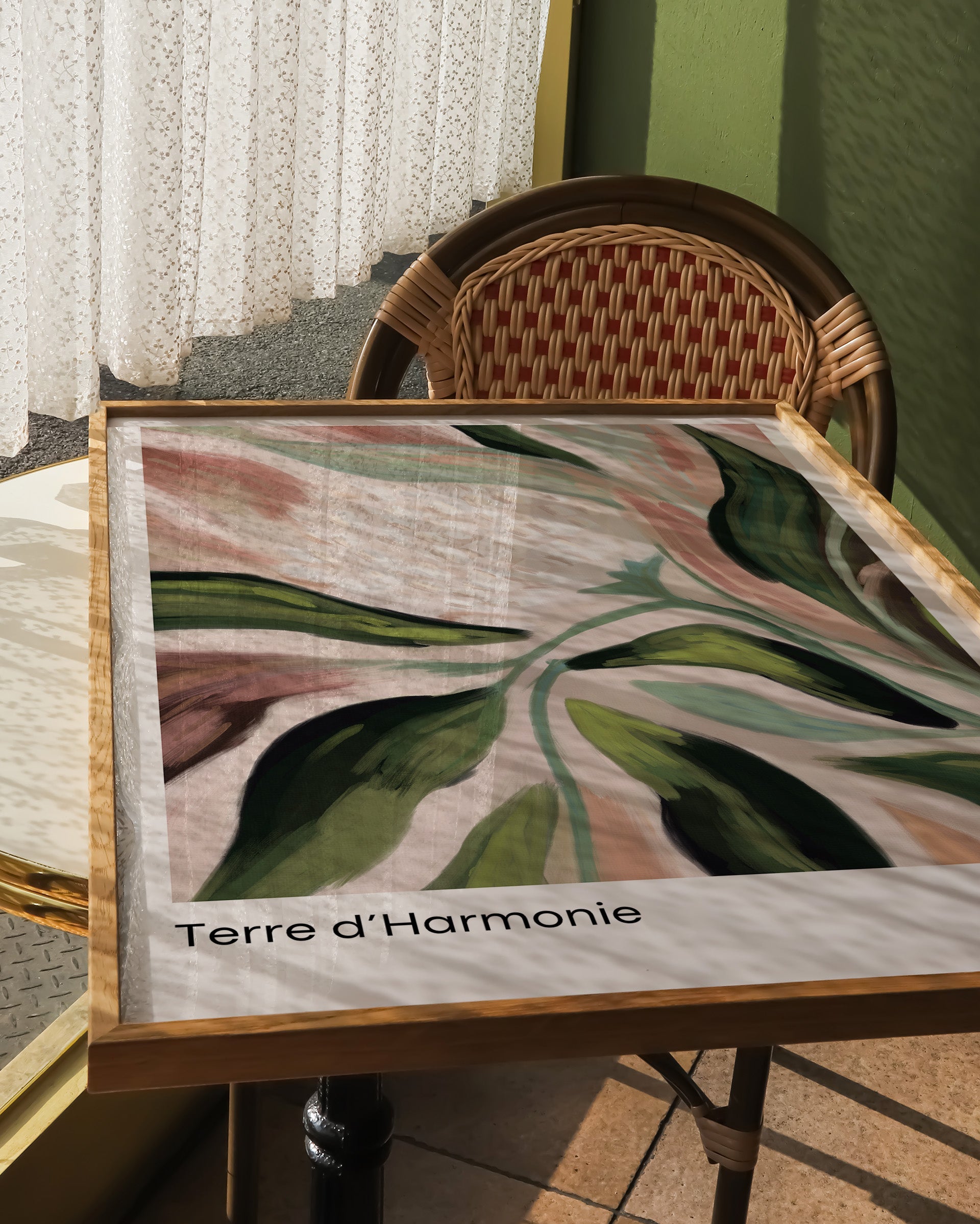 Terre d’Harmonie Poster – FineArt Wandbild, moderne Kunst & Fine Art Print von Spawnd, handgefertigt & Made in Germany