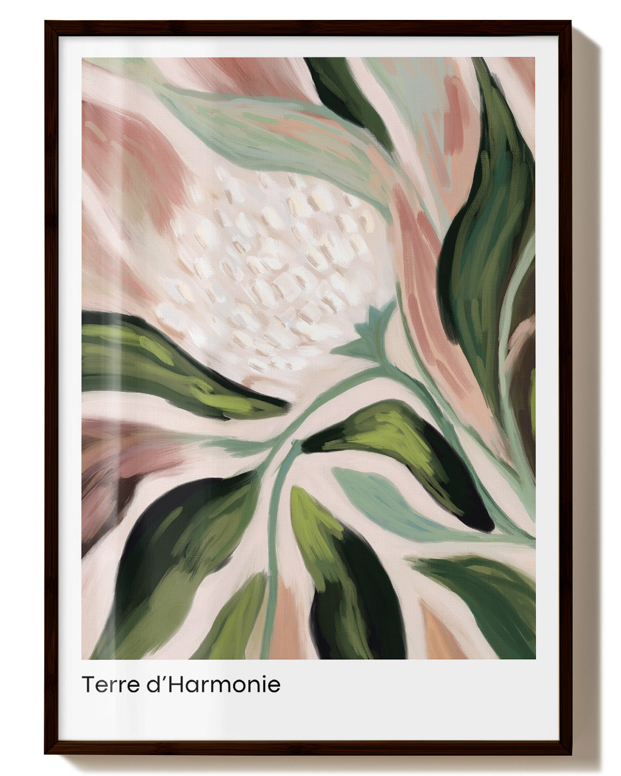 Terre d’Harmonie Poster – FineArt Wandbild, moderne Kunst & Fine Art Print von Spawnd, handgefertigt & Made in Germany