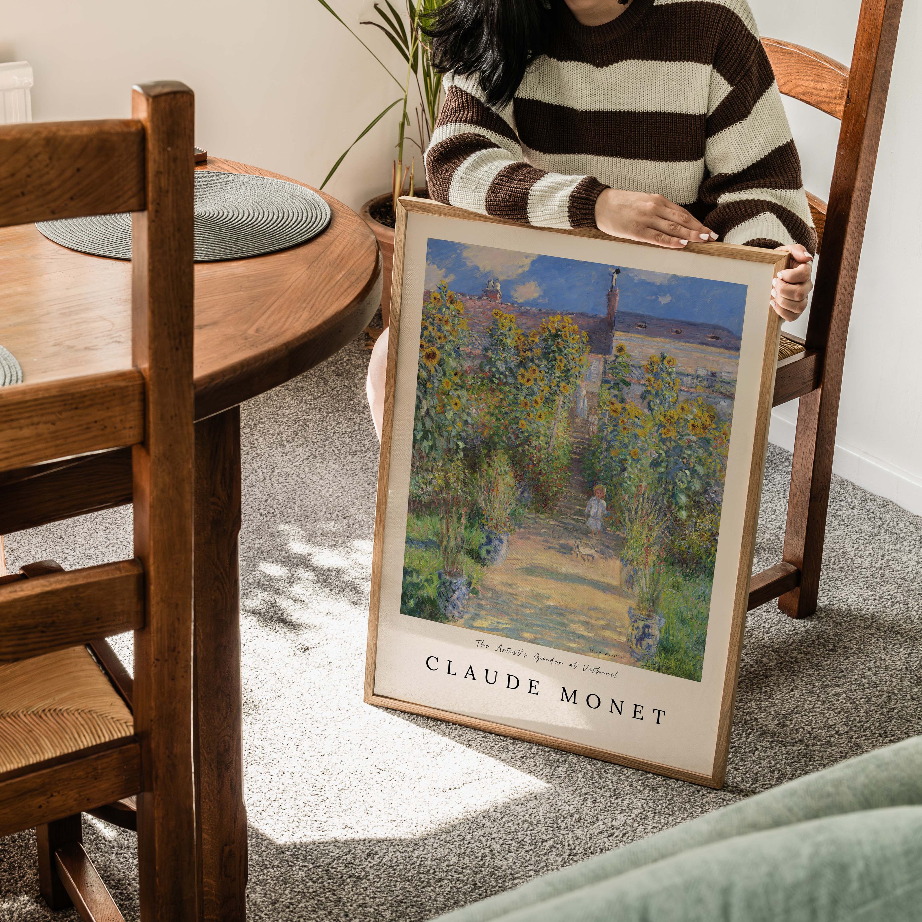 The Artist’s Garden at Vétheuil Poster – FineArt Wandbild, moderne Kunst & Fine Art Print von Spawnd, handgefertigt & Made in Germany