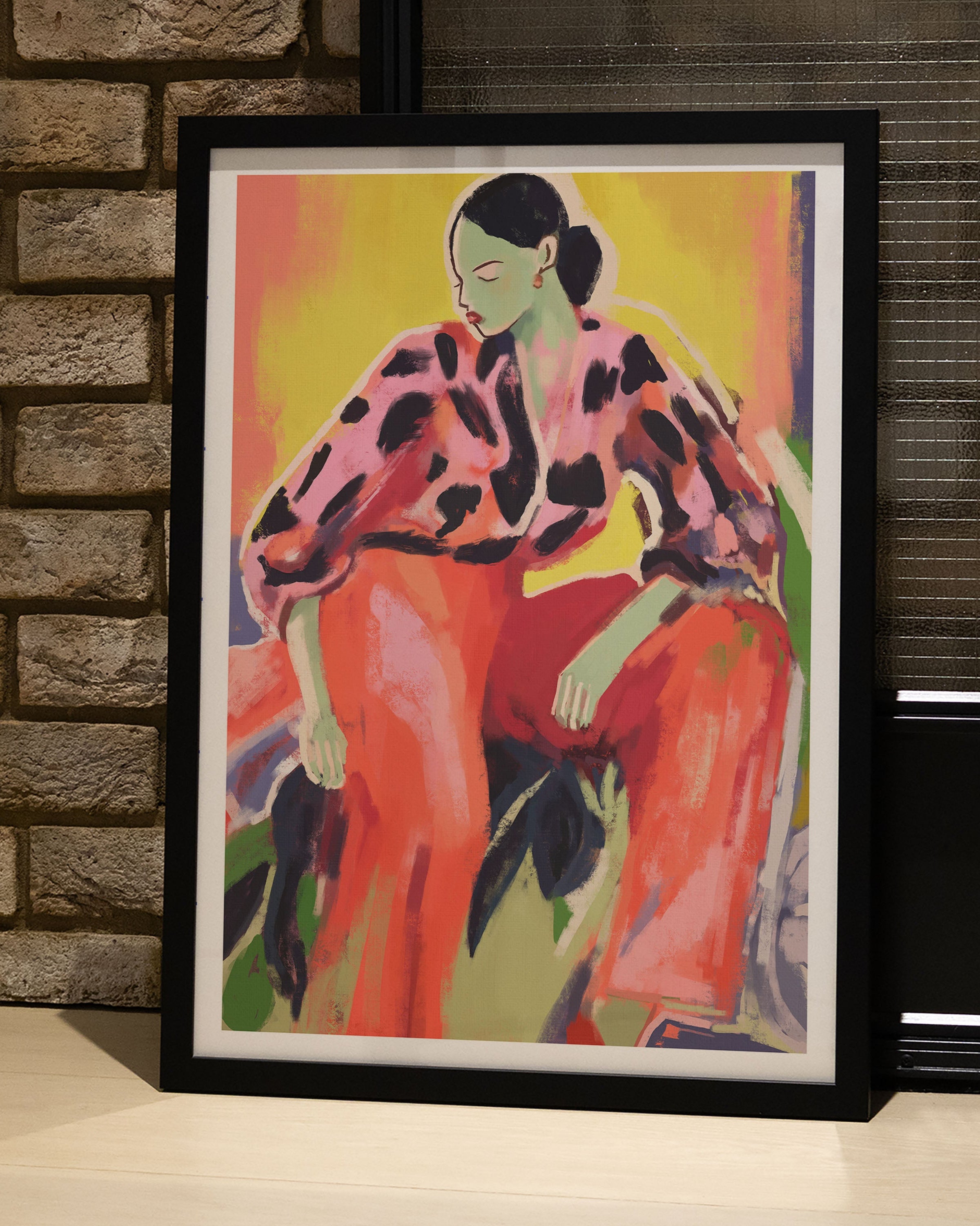 The Floor Is Thinking Poster – FineArt Wandbild, moderne Kunst & Fine Art Print von Spawnd, handgefertigt & Made in Germany