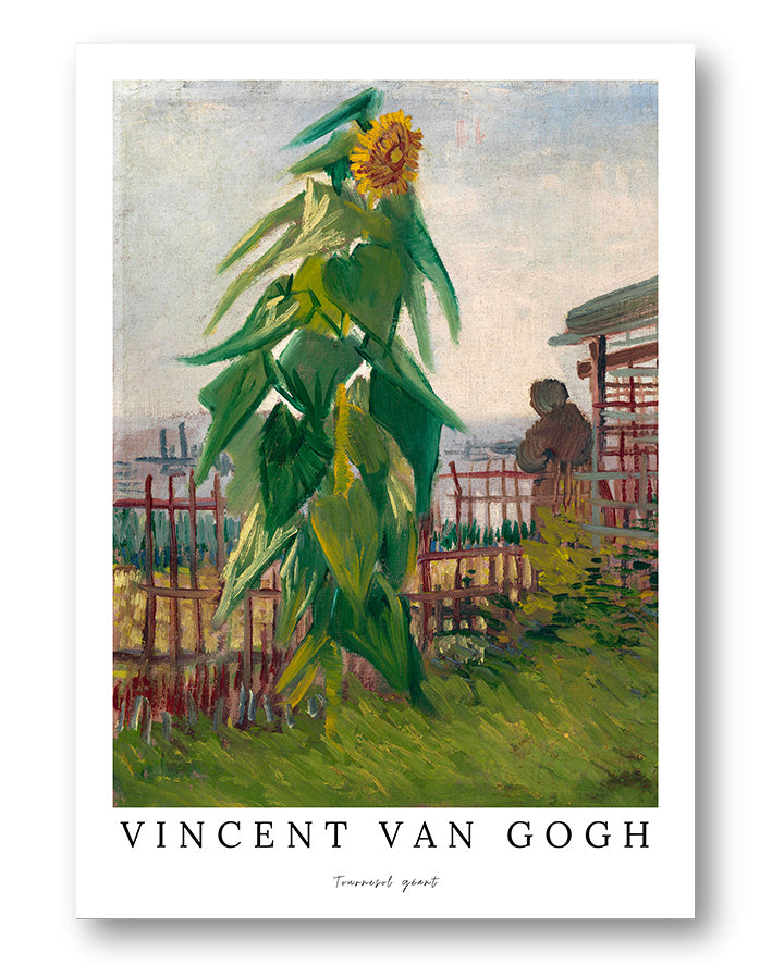 Tournesol géant Poster – FineArt Wandbild, moderne Kunst & Fine Art Print von Spawnd, handgefertigt & Made in Germany