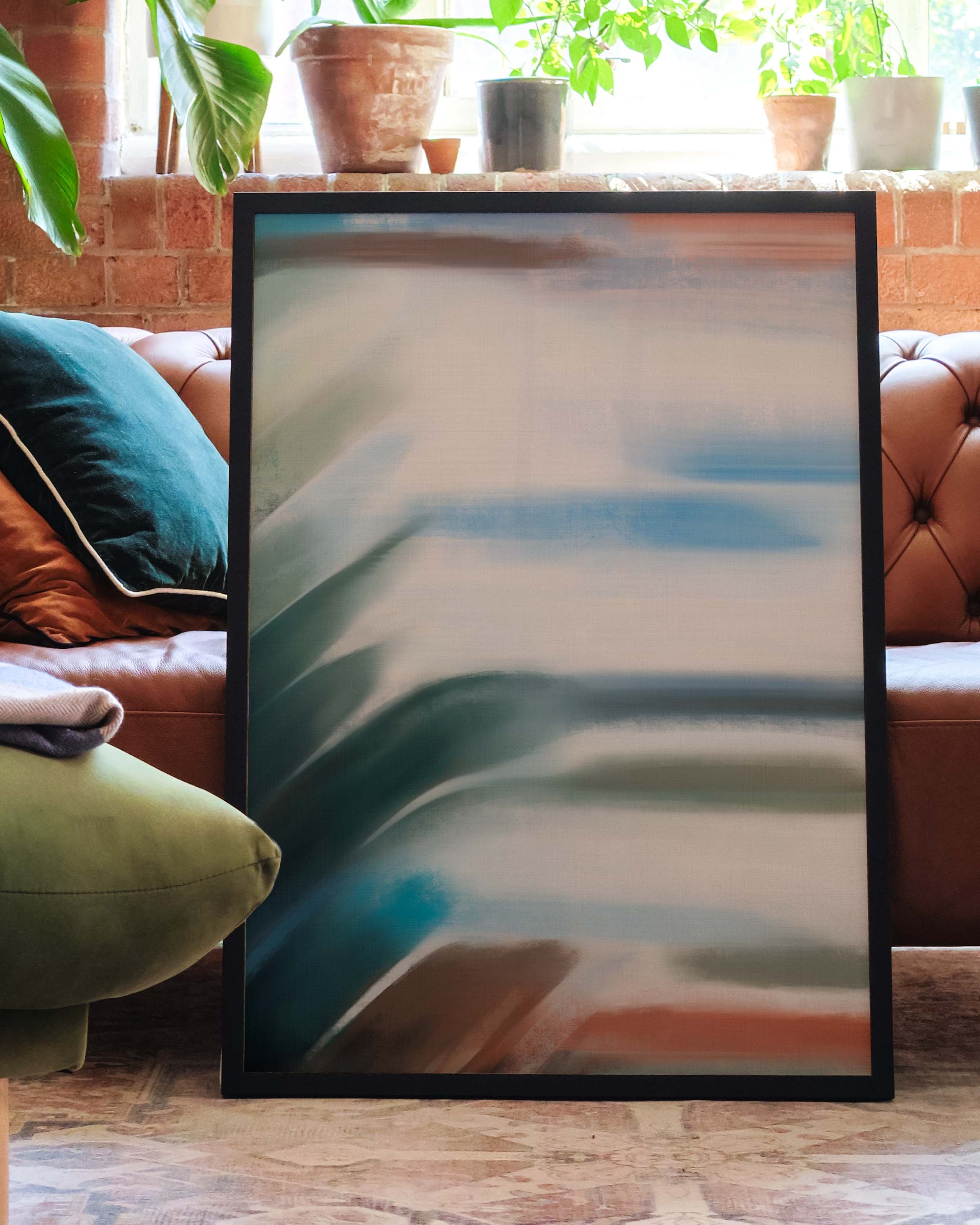 Train Poster im Wohnzimmer – Fine Art Print – Spawnd