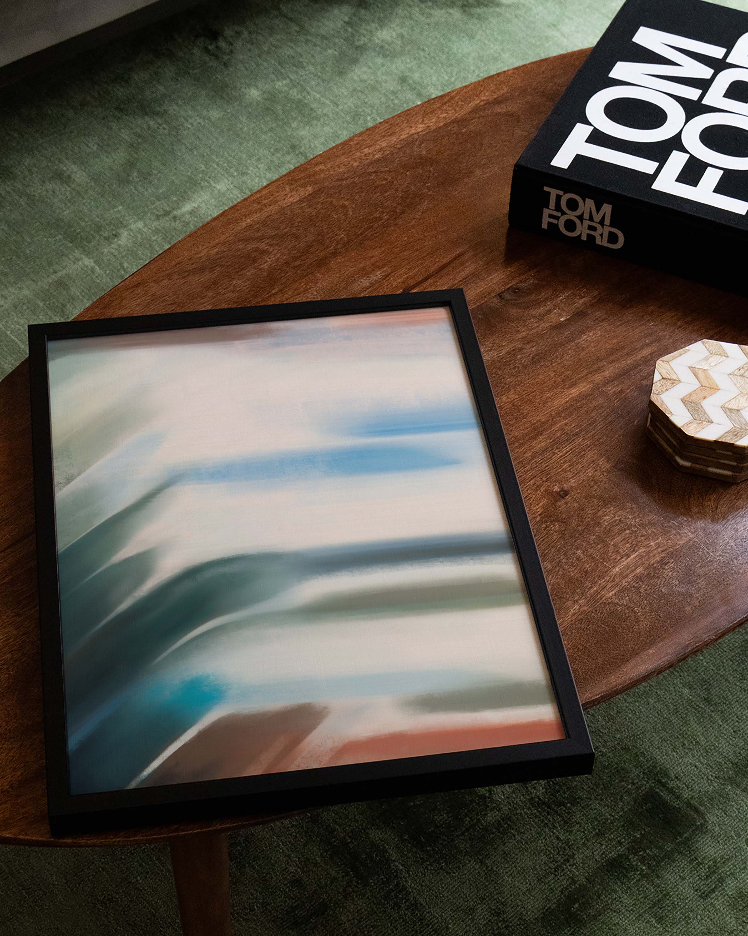 TrainPoster im Wohnzimmer – Fine Art Print – Spawnd