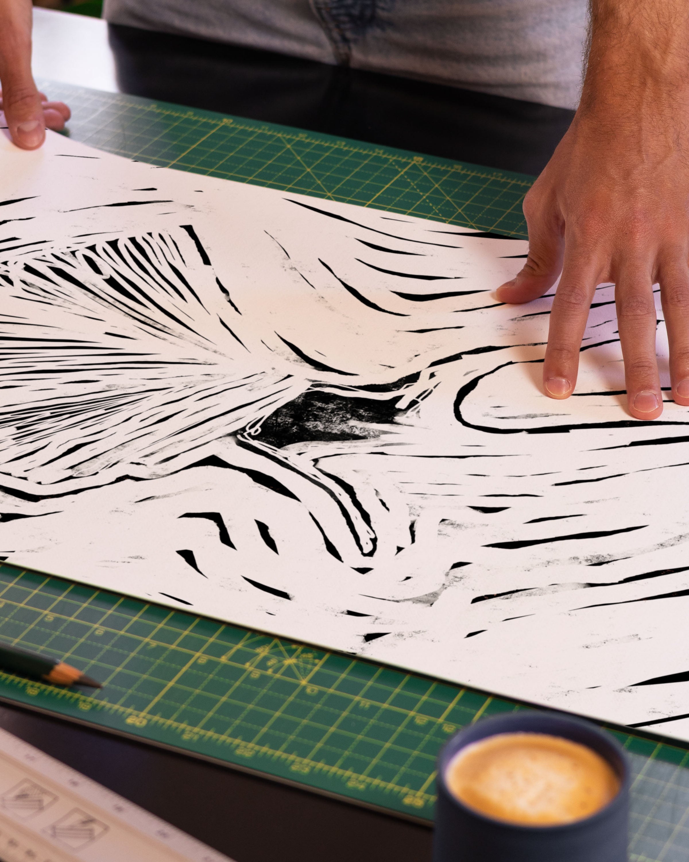 Umbrella Poster im Wohnzimmer – Fine Art Print – Spawnd