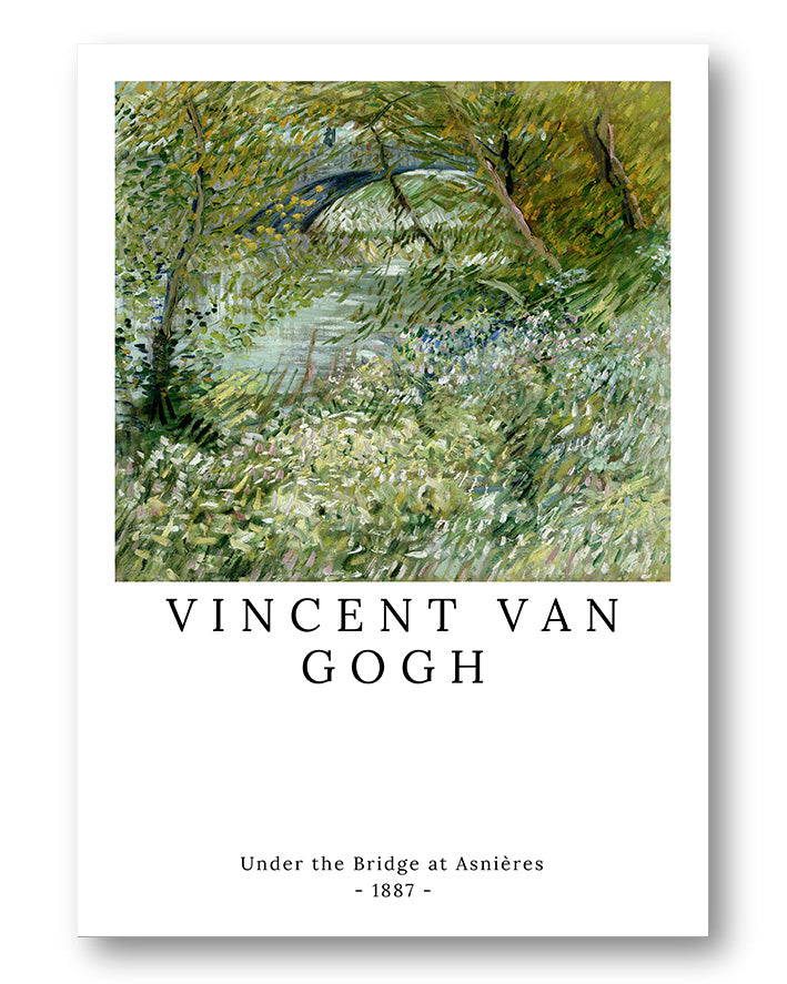 Under the Bridge at Asnières Poster – FineArt Wandbild, moderne Kunst & Fine Art Print von Spawnd, handgefertigt & Made in Germany