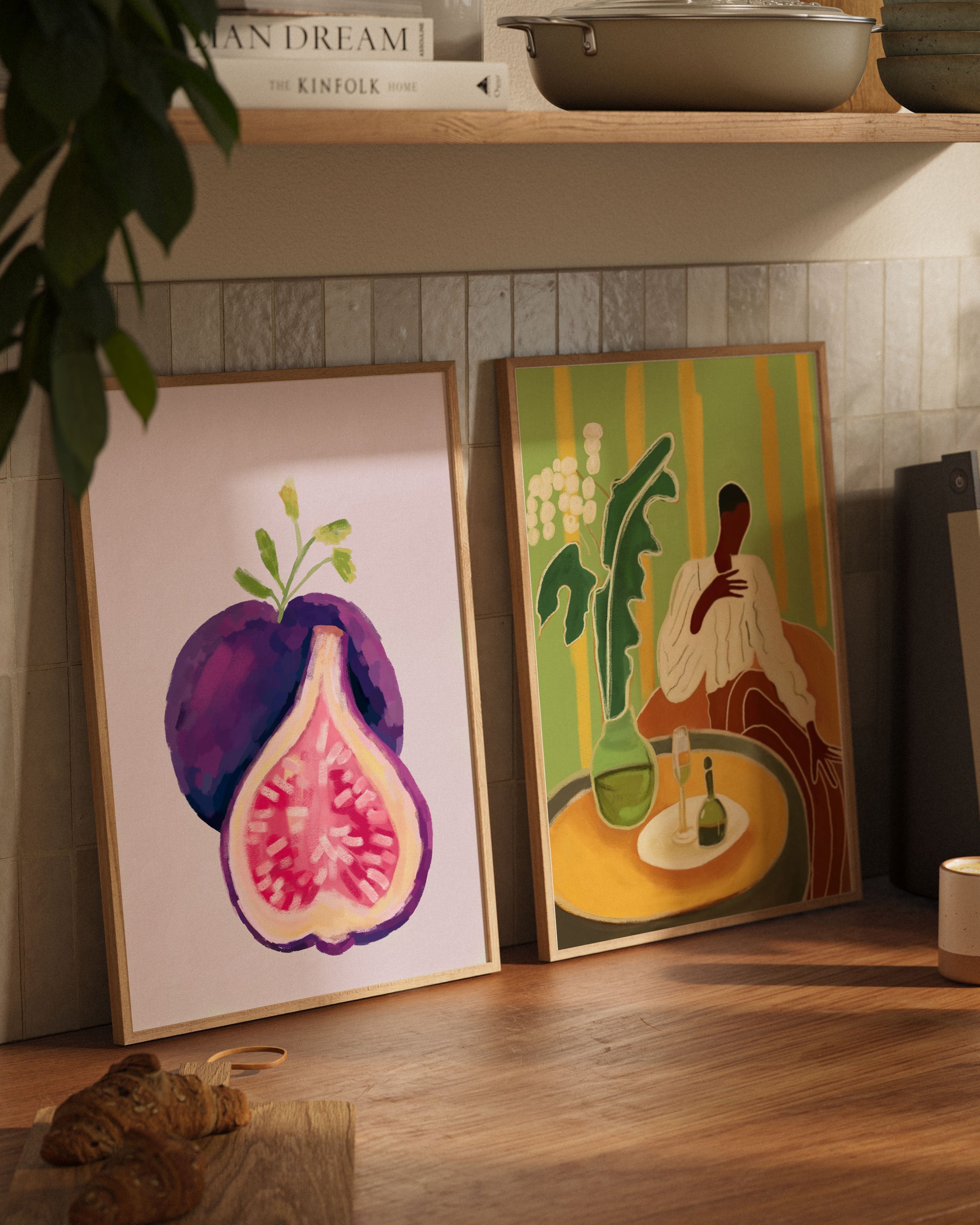 Une figue fraîche Poster – FineArt Wandbild, moderne Kunst & Fine Art Print von Spawnd, handgefertigt & Made in Germany