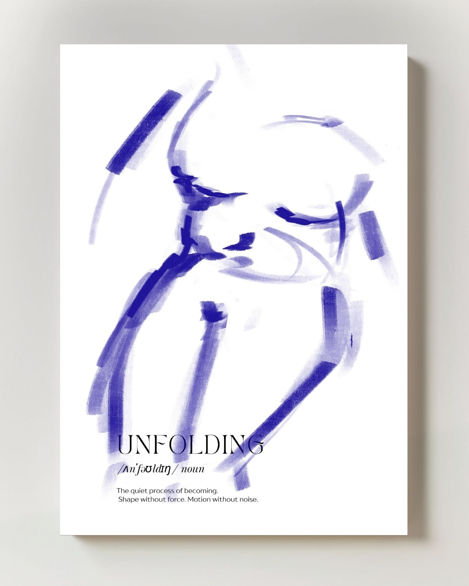Unfolding Poster – FineArt Wandbild, moderne Kunst & Fine Art Print von Spawnd, handgefertigt & Made in Germany