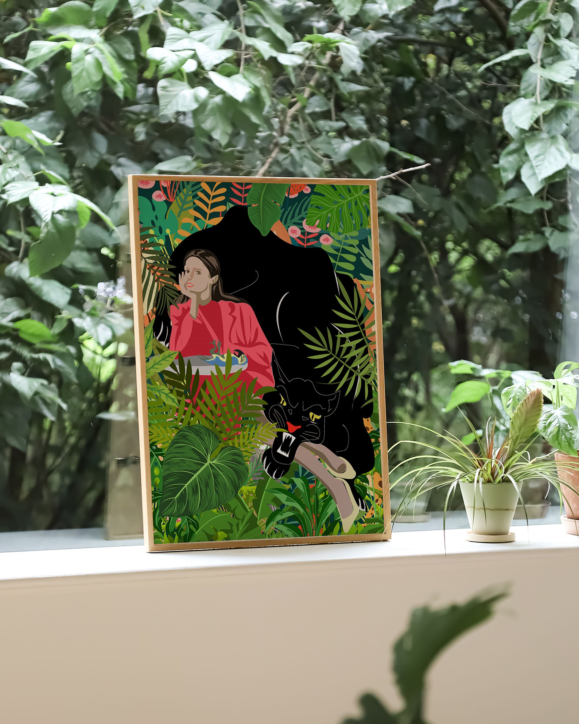 Urban Jungle Poster – FineArt Wandbild, moderne Kunst & Fine Art Print von Spawnd, handgefertigt & Made in Germany