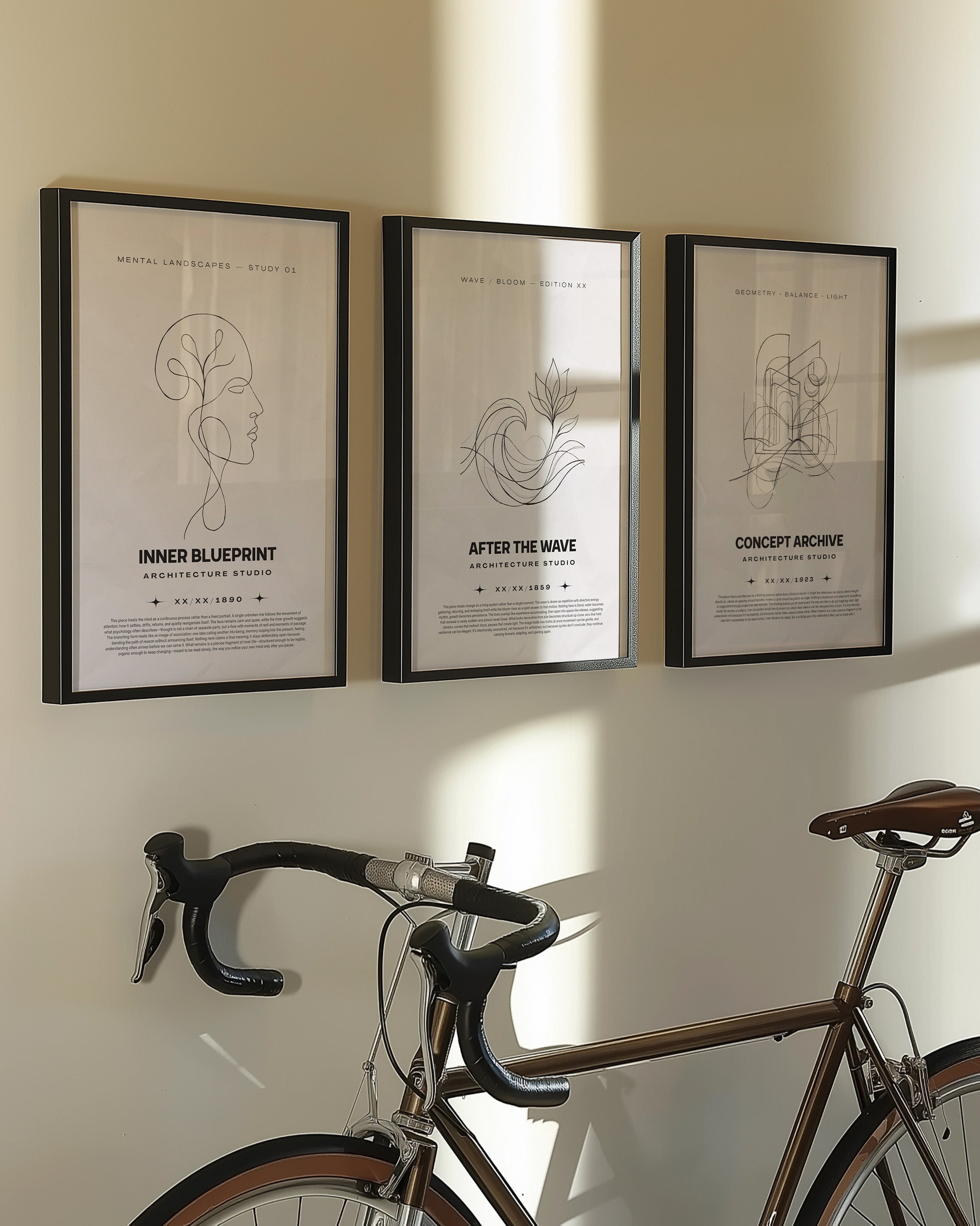 Geometrie Skizze Dekorationsposter – Concept Archive