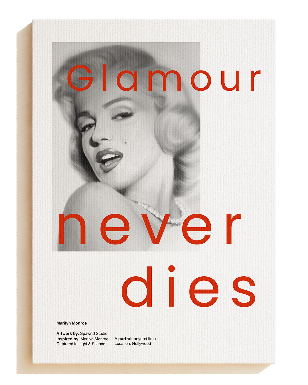 Glamour never dies - Leinwand