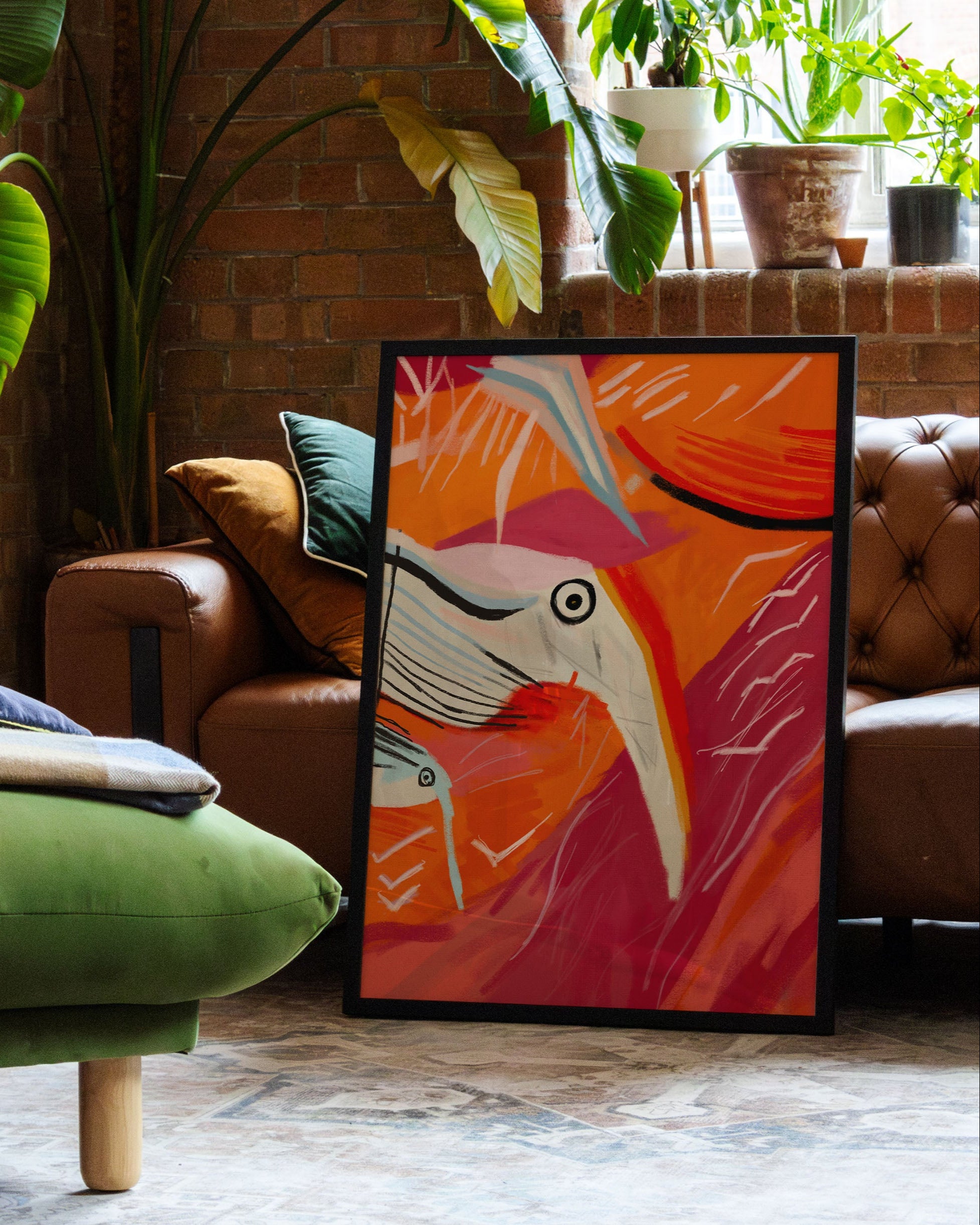 Wandering Birds Poster – FineArt Wandbild, moderne Kunst & Fine Art Print von Spawnd, handgefertigt & Made in Germany