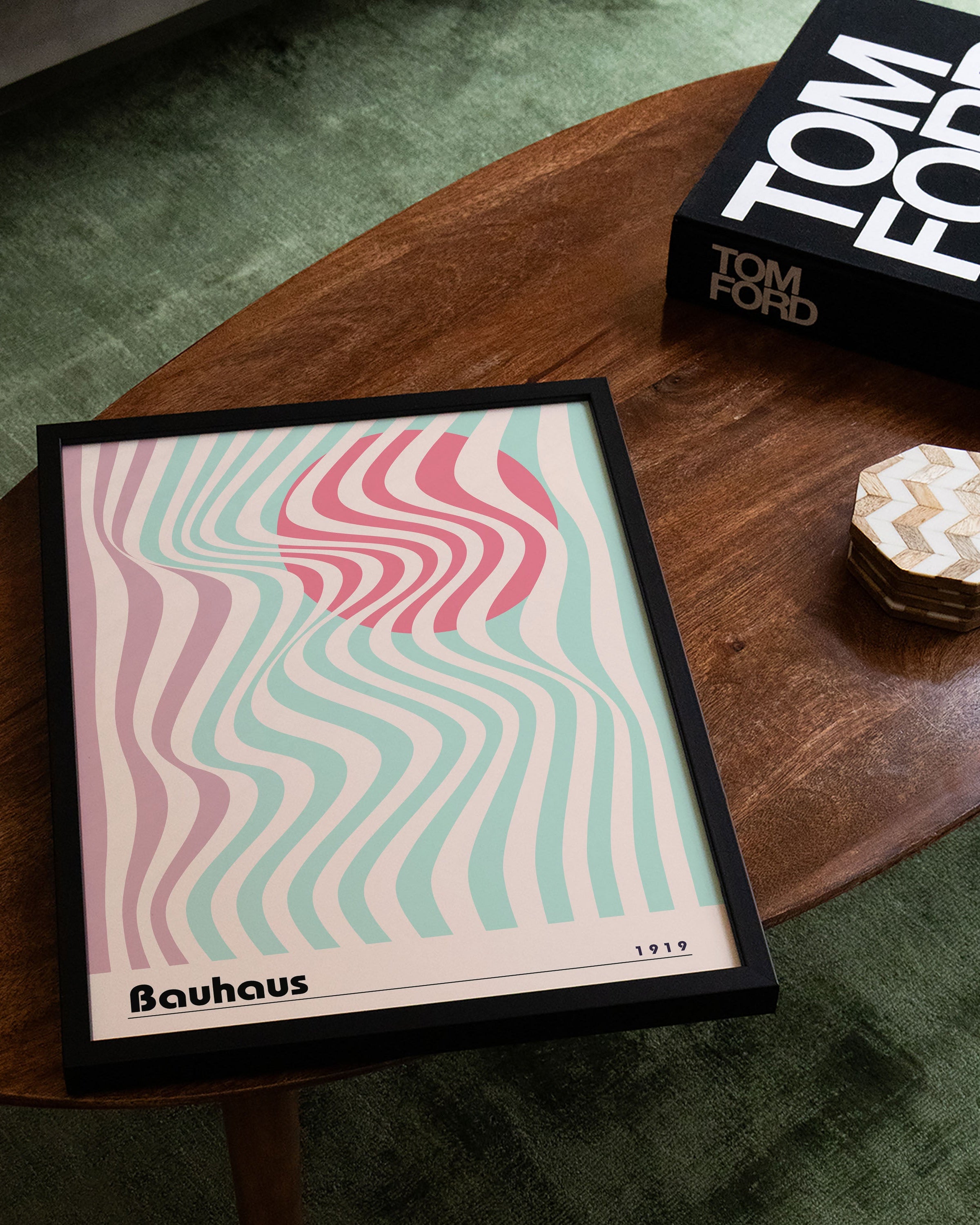 Waves of 1919 Poster – FineArt Wandbild, moderne Kunst & Fine Art Print von Spawnd, handgefertigt & Made in Germany