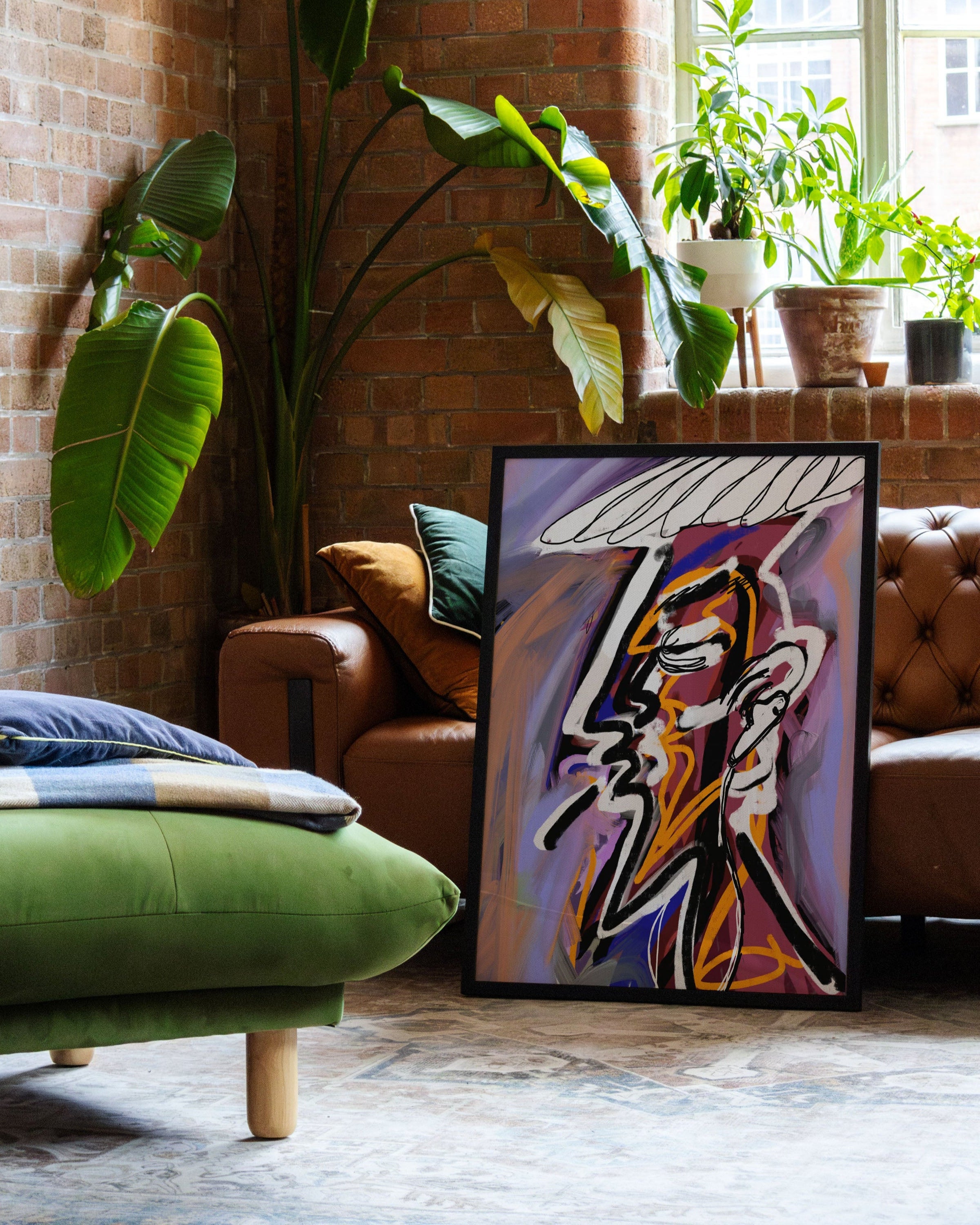 Way to school Poster – FineArt Wandbild, moderne Kunst & Fine Art Print von Spawnd, handgefertigt & Made in Germany