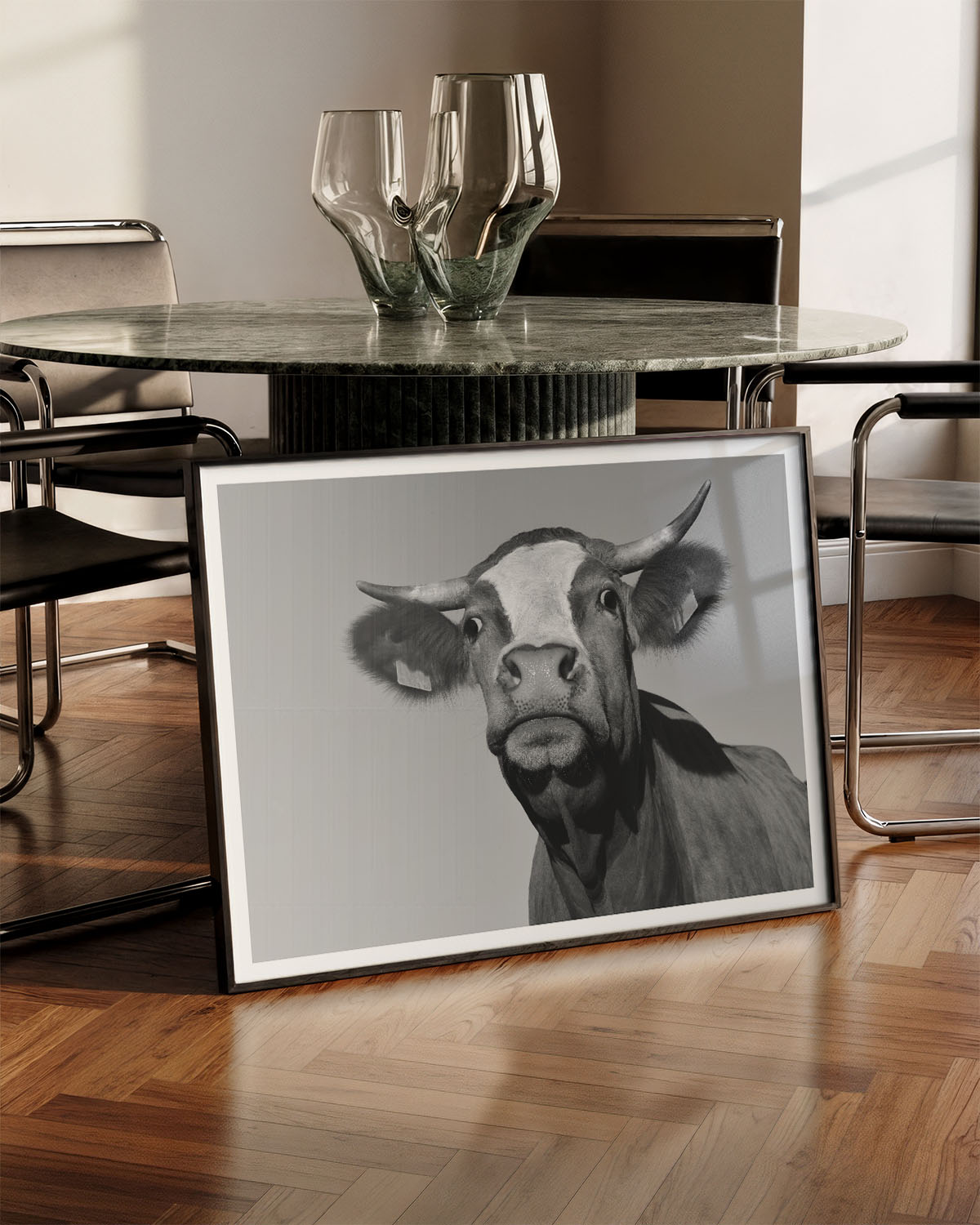 What do you want? Poster – FineArt Wandbild, moderne Kunst & Fine Art Print von Spawnd, handgefertigt & Made in Germany