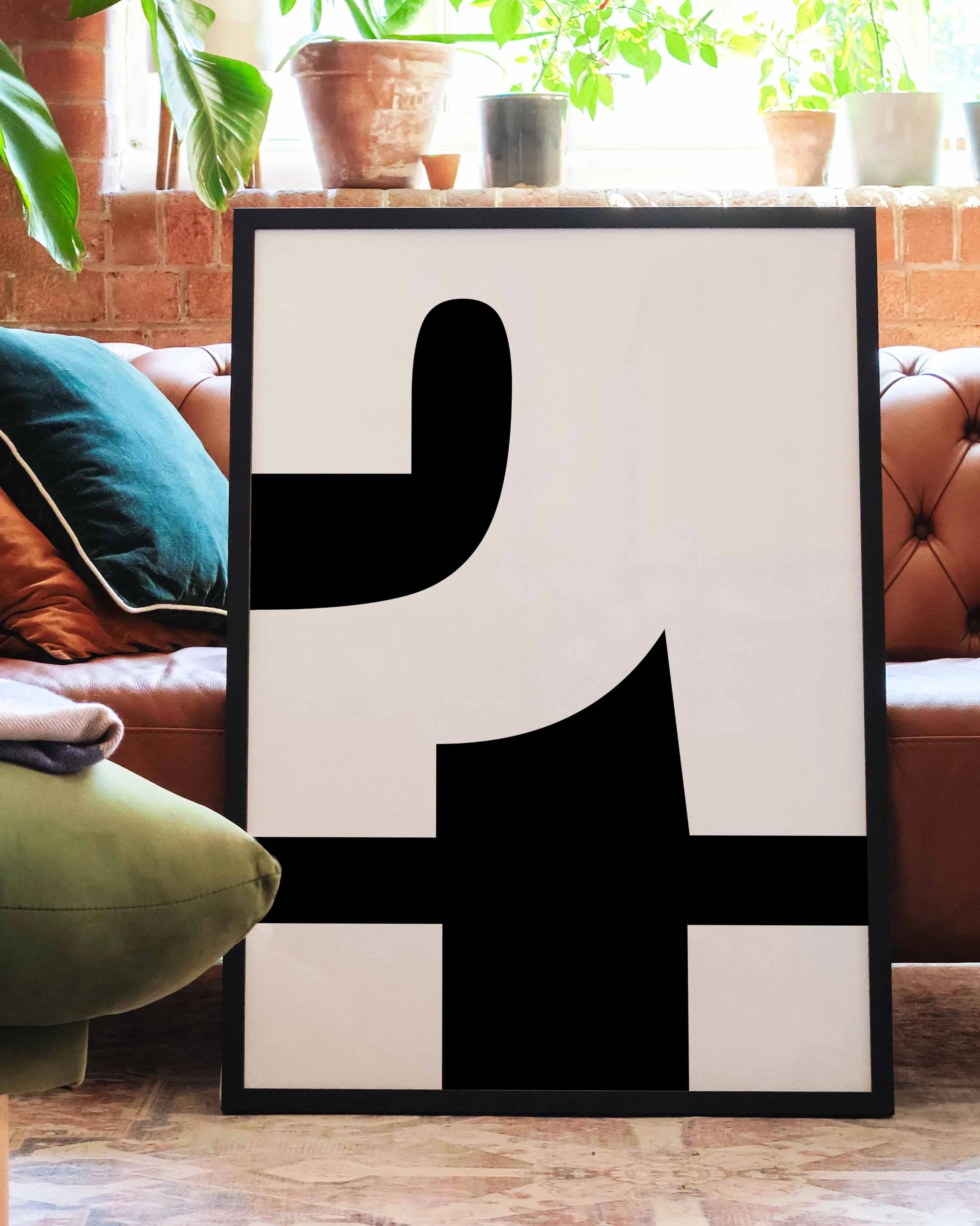 What?! Poster – FineArt Wandbild, moderne Kunst & Fine Art Print von Spawnd, handgefertigt & Made in Germany