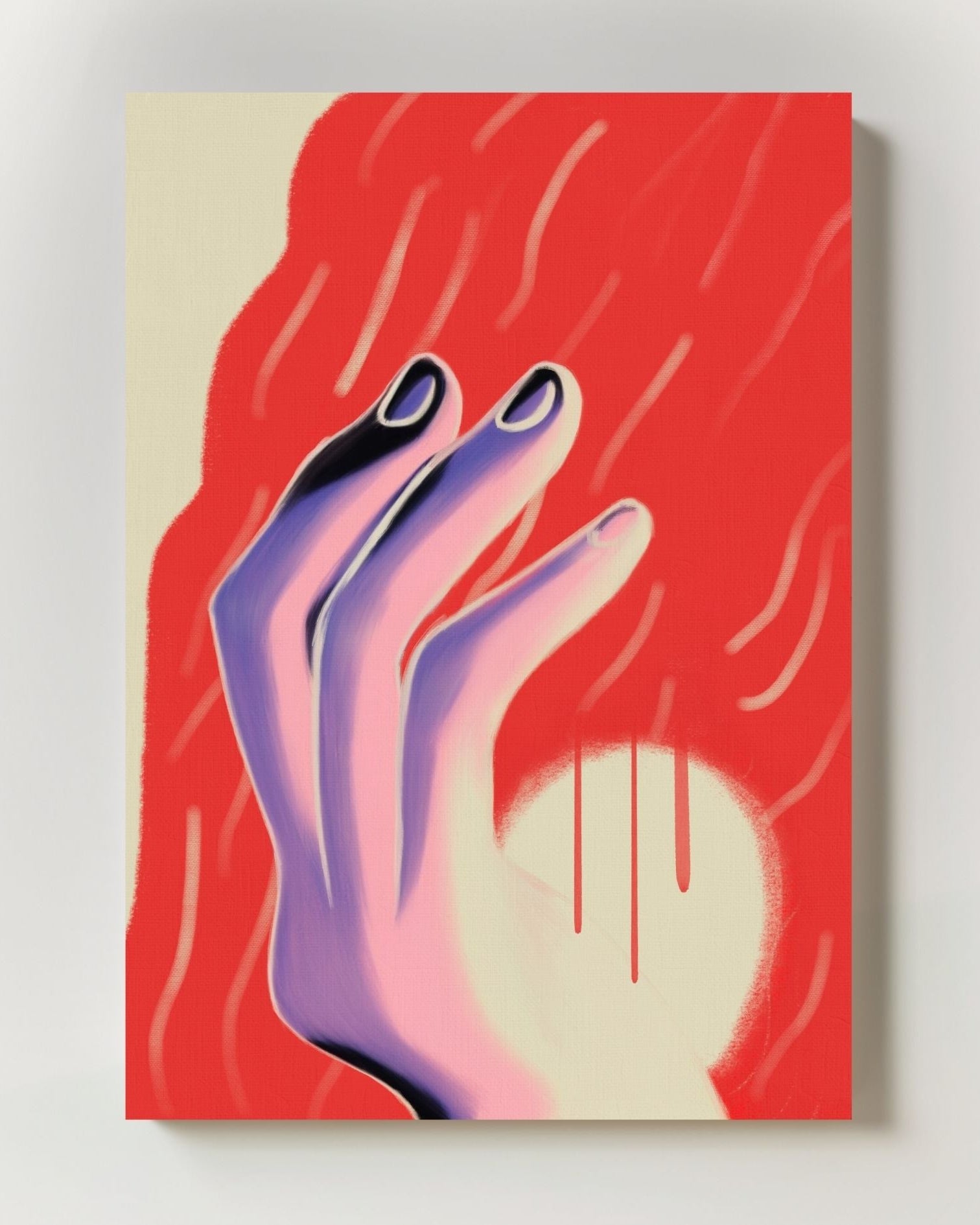 Who brings the light? Poster – FineArt Wandbild, moderne Kunst & Fine Art Print von Spawnd, handgefertigt & Made in Germany