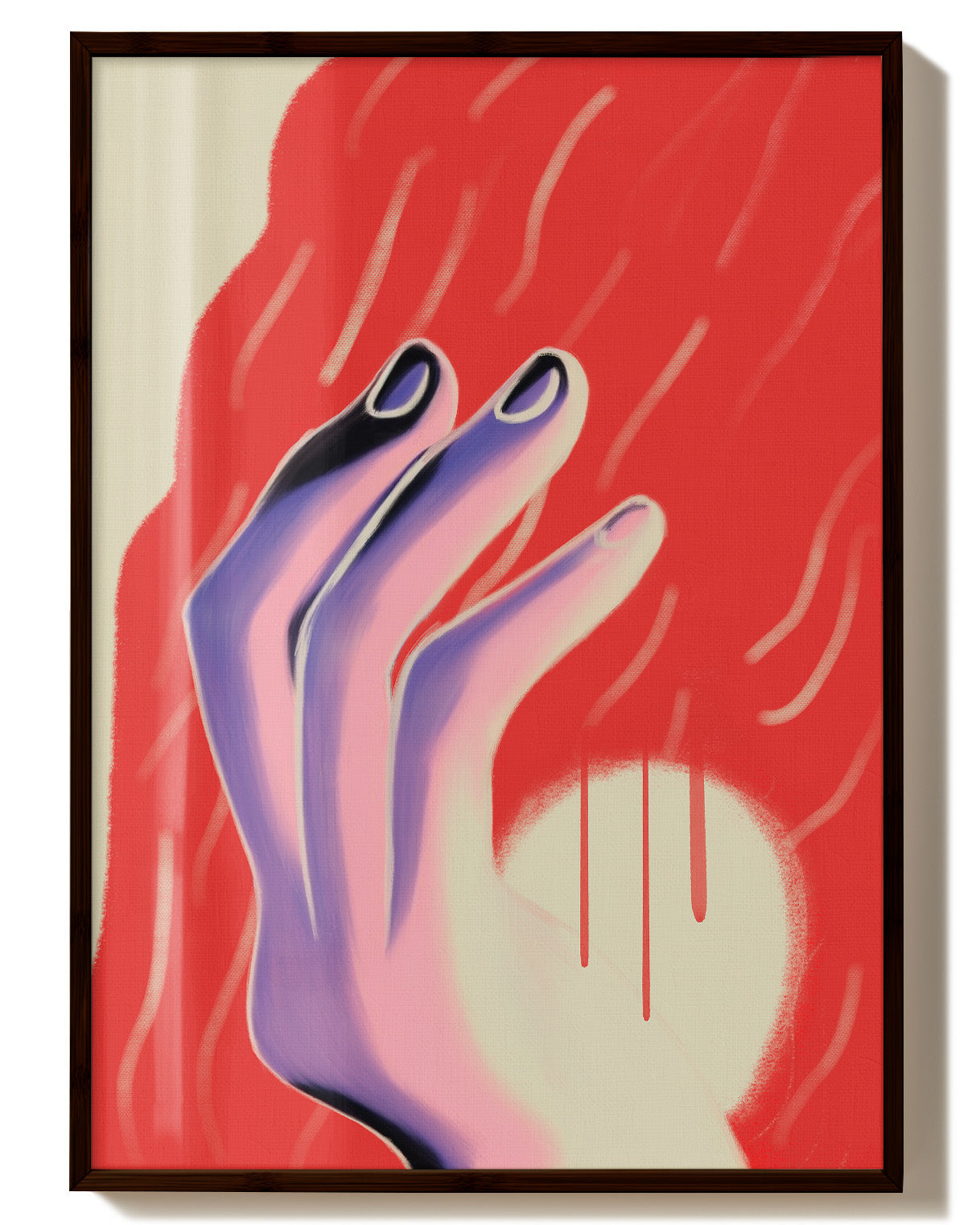 Who brings the light? Poster – FineArt Wandbild, moderne Kunst & Fine Art Print von Spawnd, handgefertigt & Made in Germany