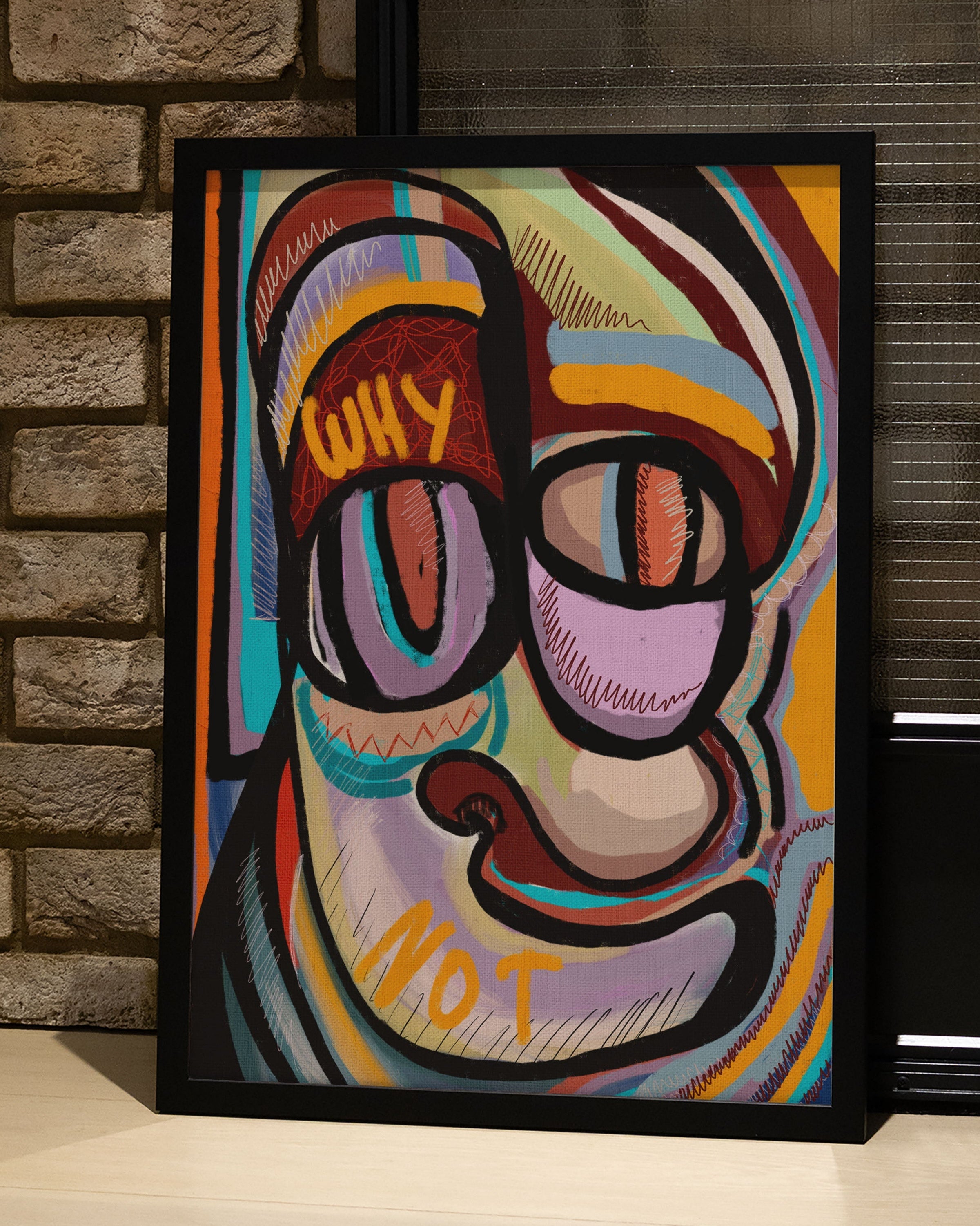 Why not Poster – FineArt Wandbild, moderne Kunst & Fine Art Print von Spawnd, handgefertigt & Made in Germany