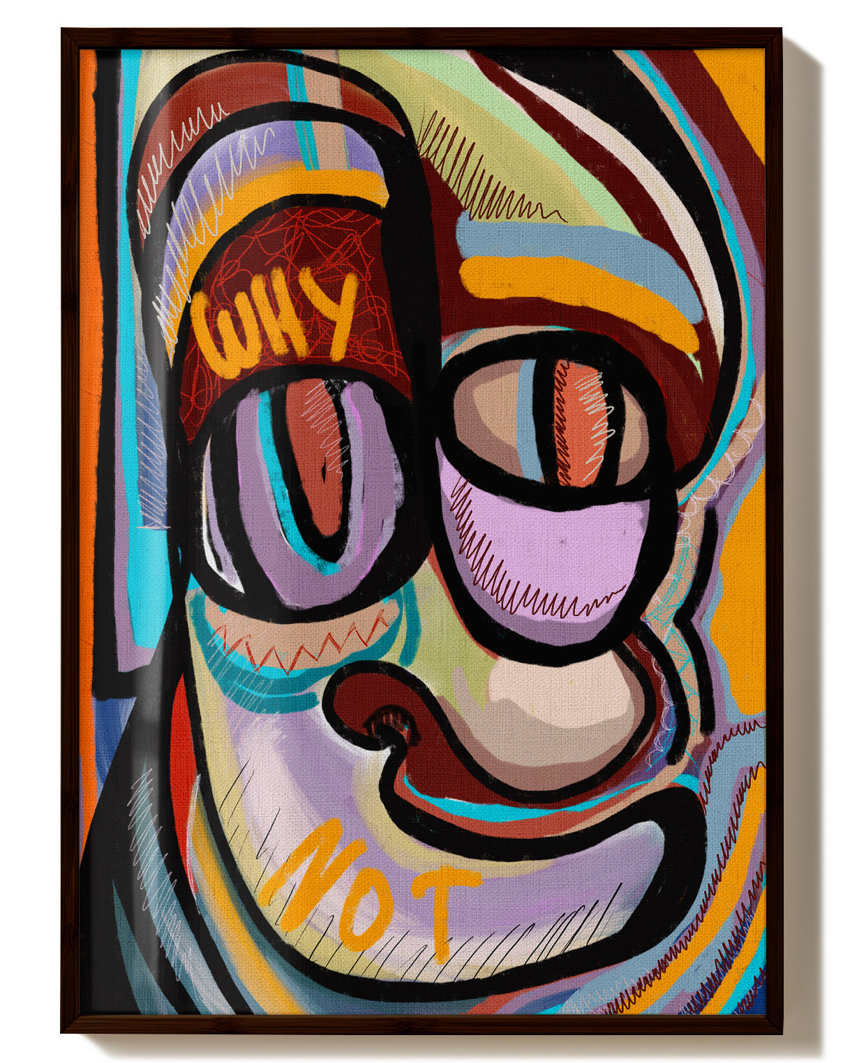 Why not Poster – FineArt Wandbild, moderne Kunst & Fine Art Print von Spawnd, handgefertigt & Made in Germany