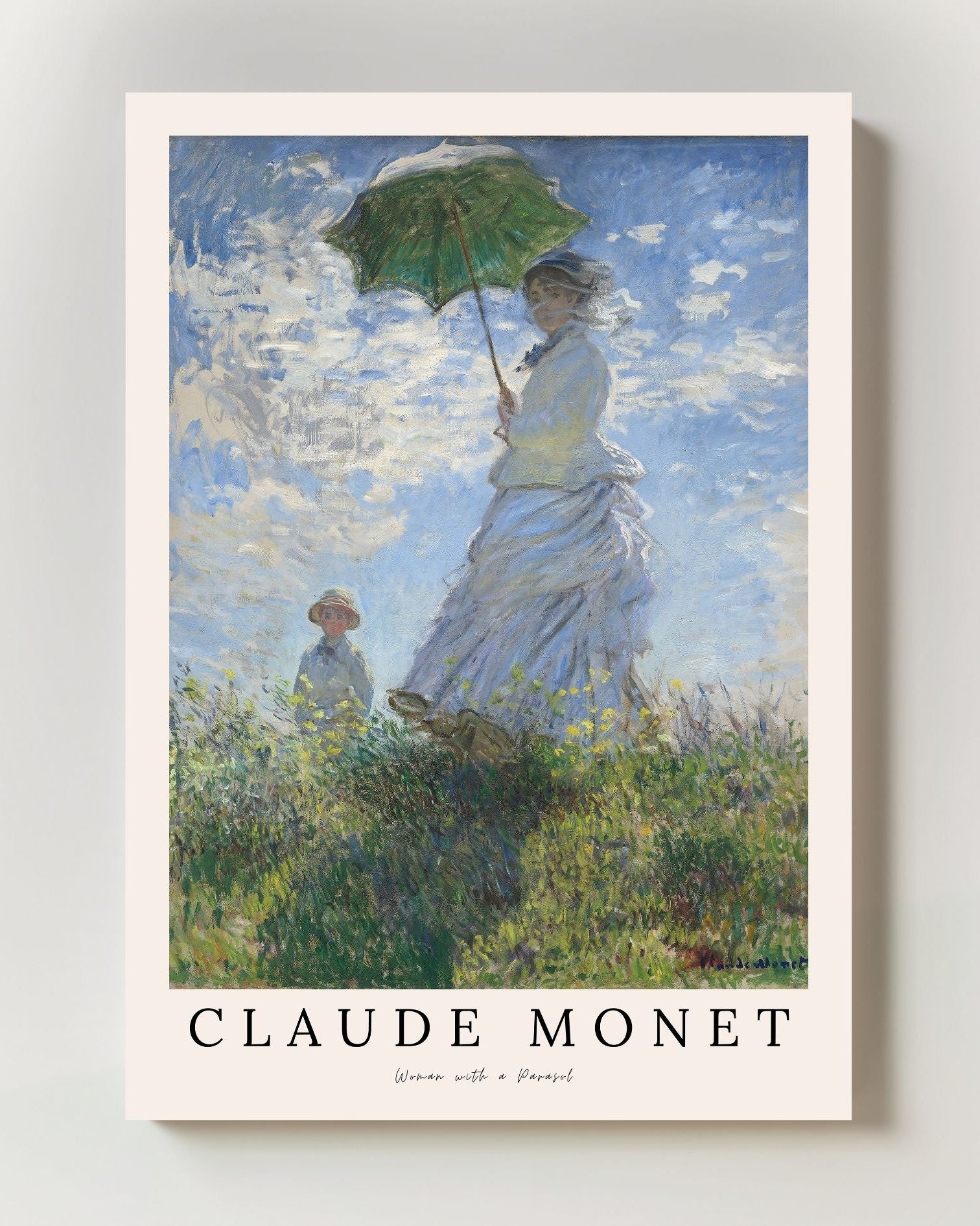 Woman with a Parasol Poster – FineArt Wandbild, moderne Kunst & Fine Art Print von Spawnd, handgefertigt & Made in Germany