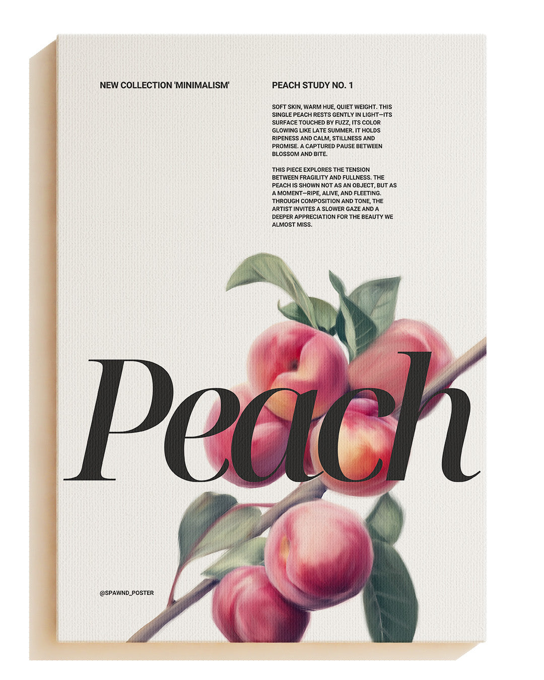 Peach - Leinwand