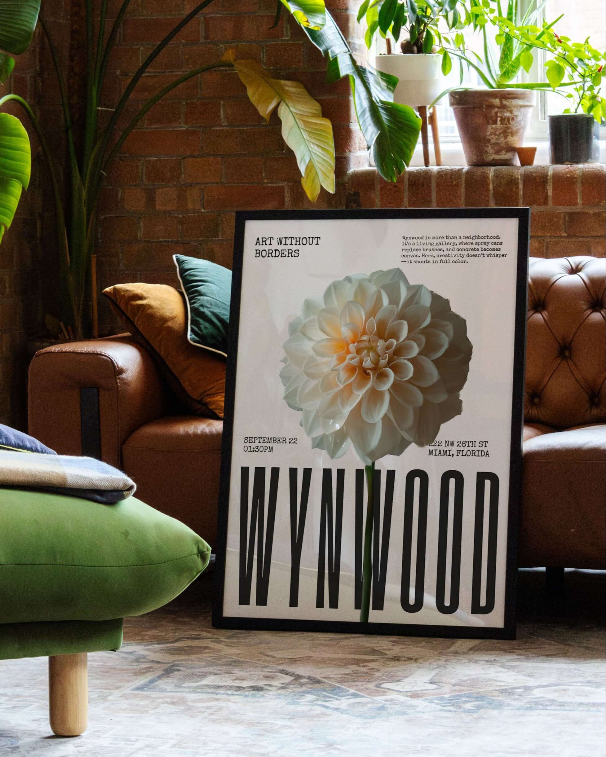 Wynwood Poster im Wohnzimmer – Fine Art Print mit – Spawnd