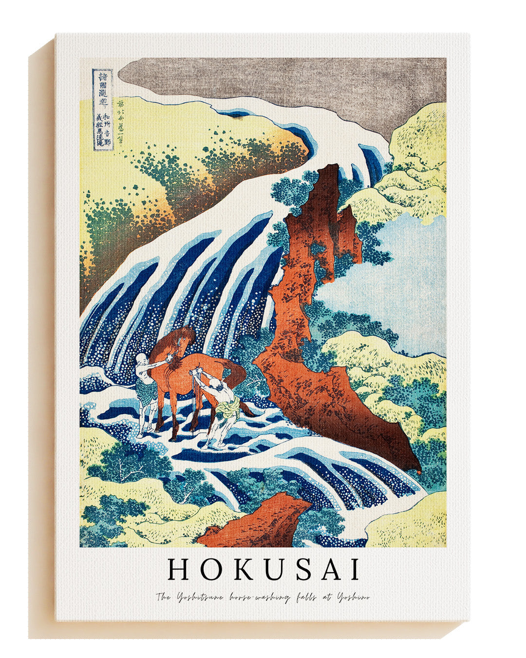 The Yoshitsune horse-washing falls at Yoshino - Leinwand