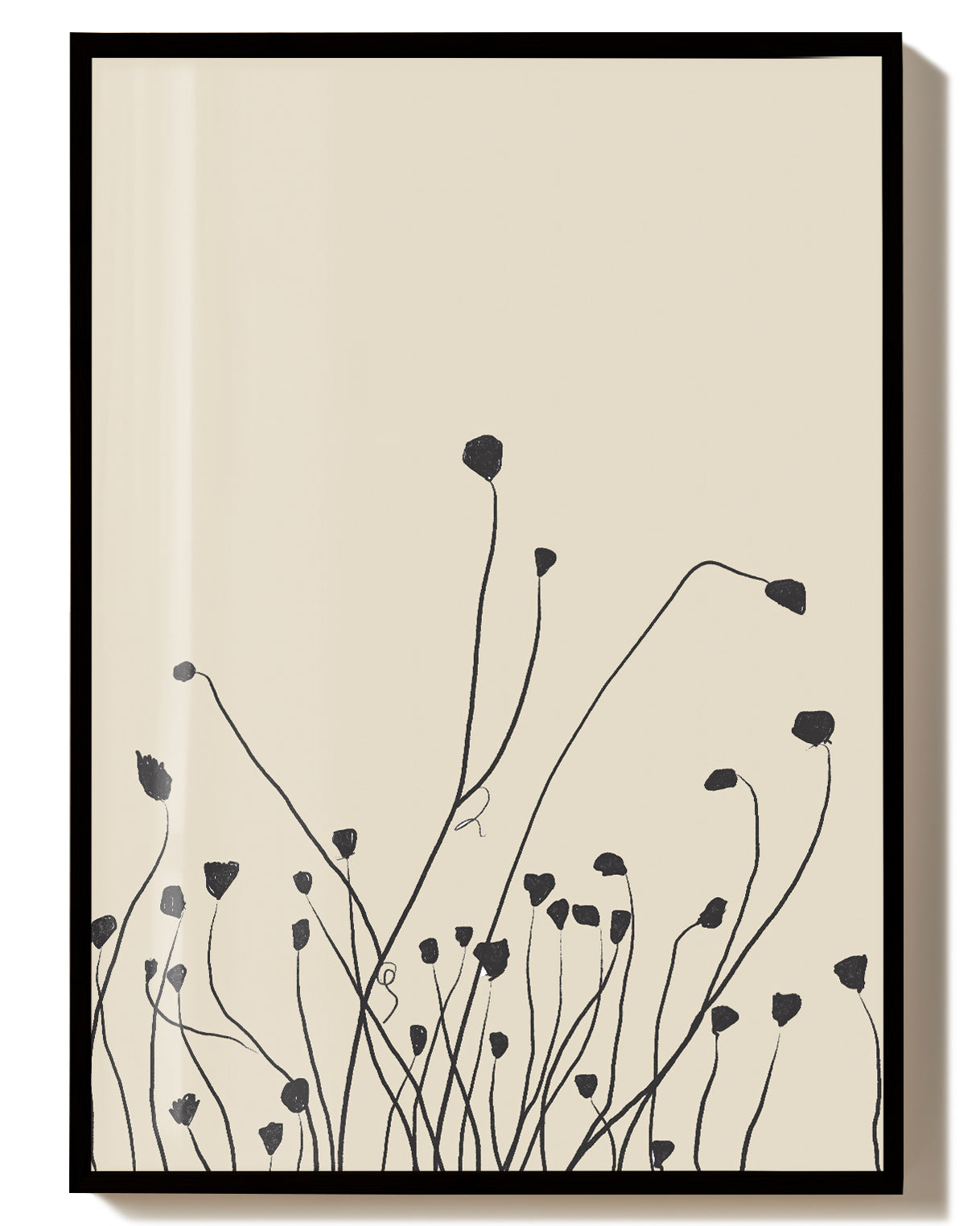 Zarte Feldblumen Poster – Delicate Field Flowers Poster – FineArt Wandbild, moderne Kunst & Fine Art Print von Spawnd, handgefertigt & Made in Germany