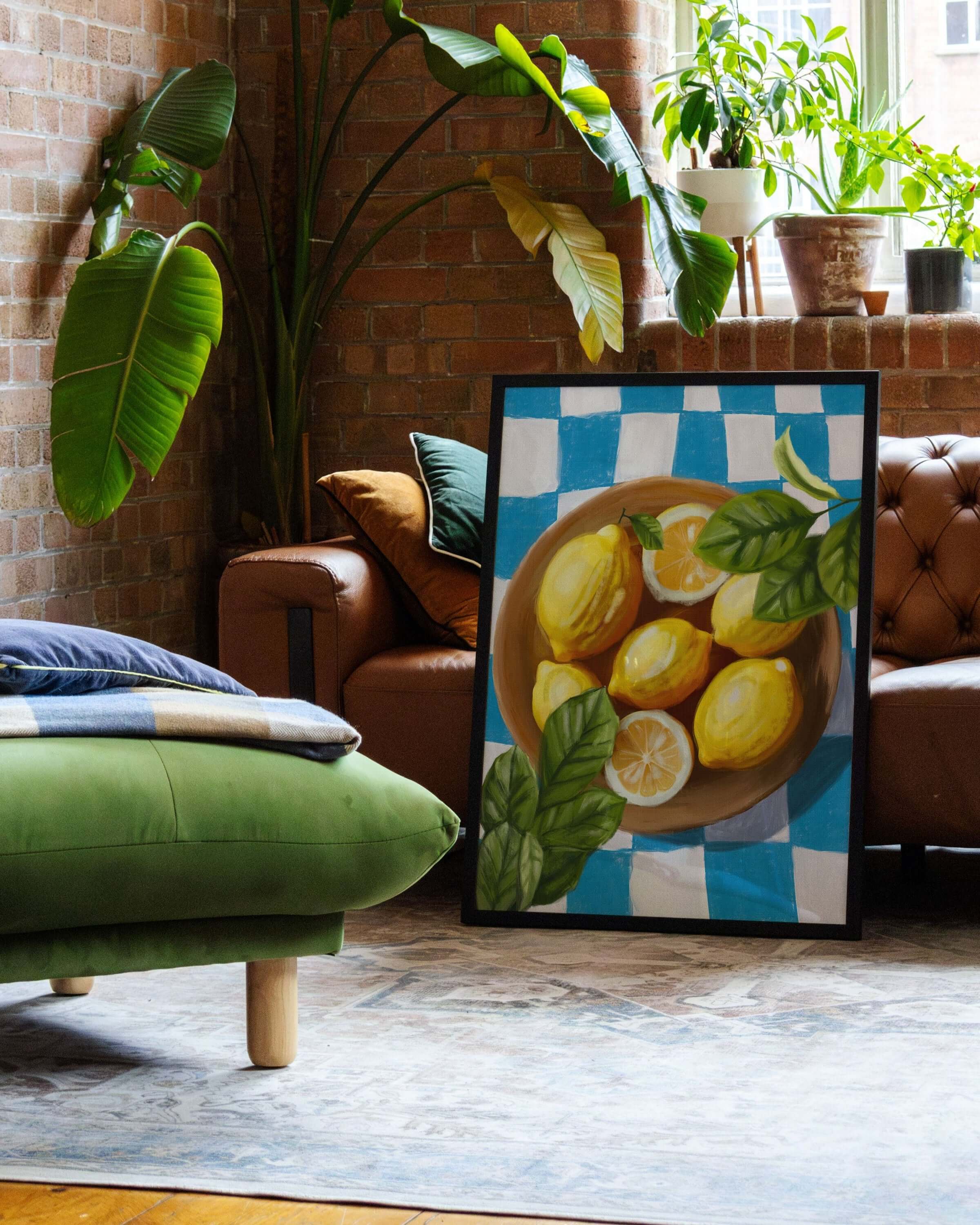 Zesty blocks Poster – FineArt Wandbild, moderne Kunst & Fine Art Print von Spawnd, handgefertigt & Made in Germany