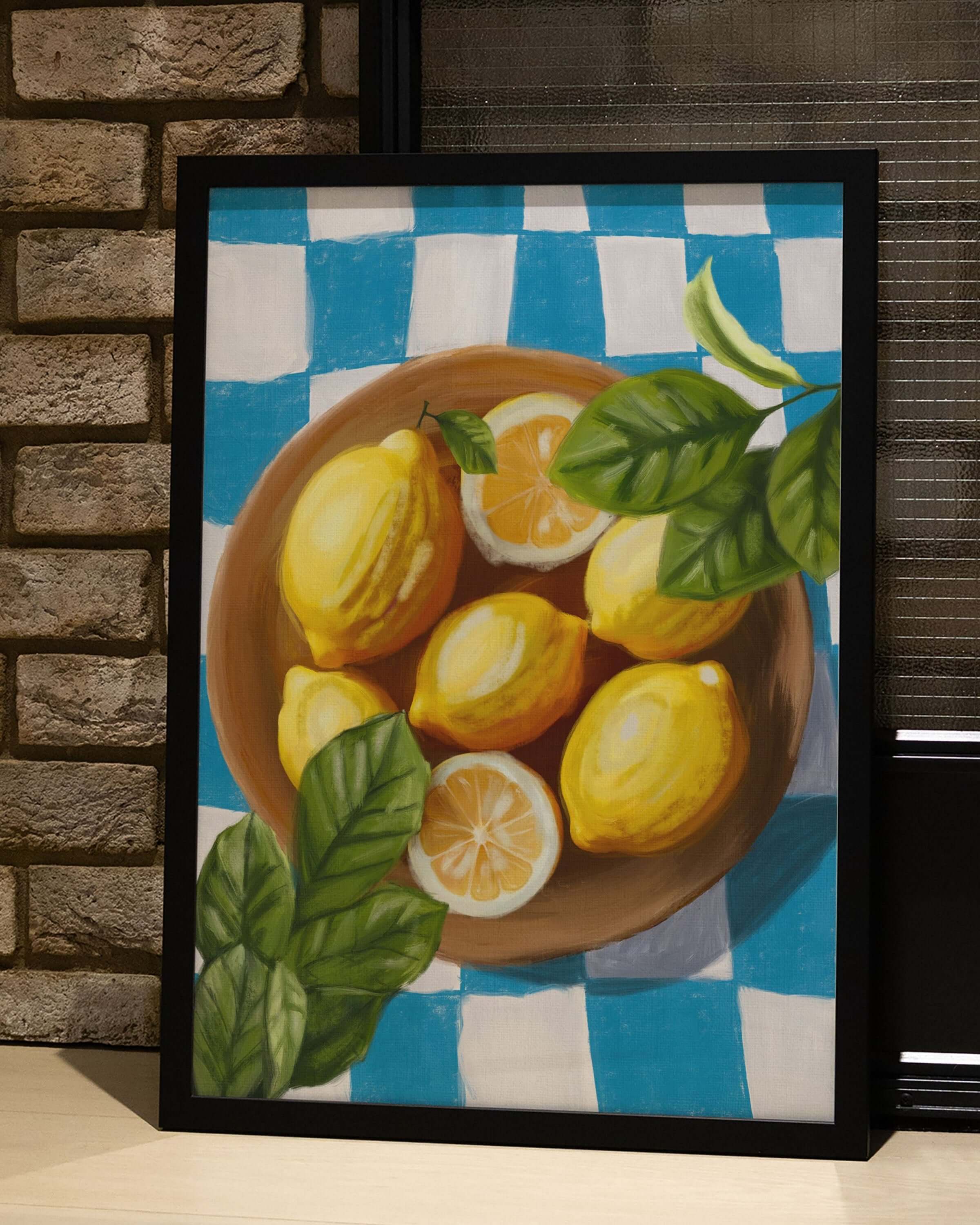 Zesty blocks Poster – FineArt Wandbild, moderne Kunst & Fine Art Print von Spawnd, handgefertigt & Made in Germany